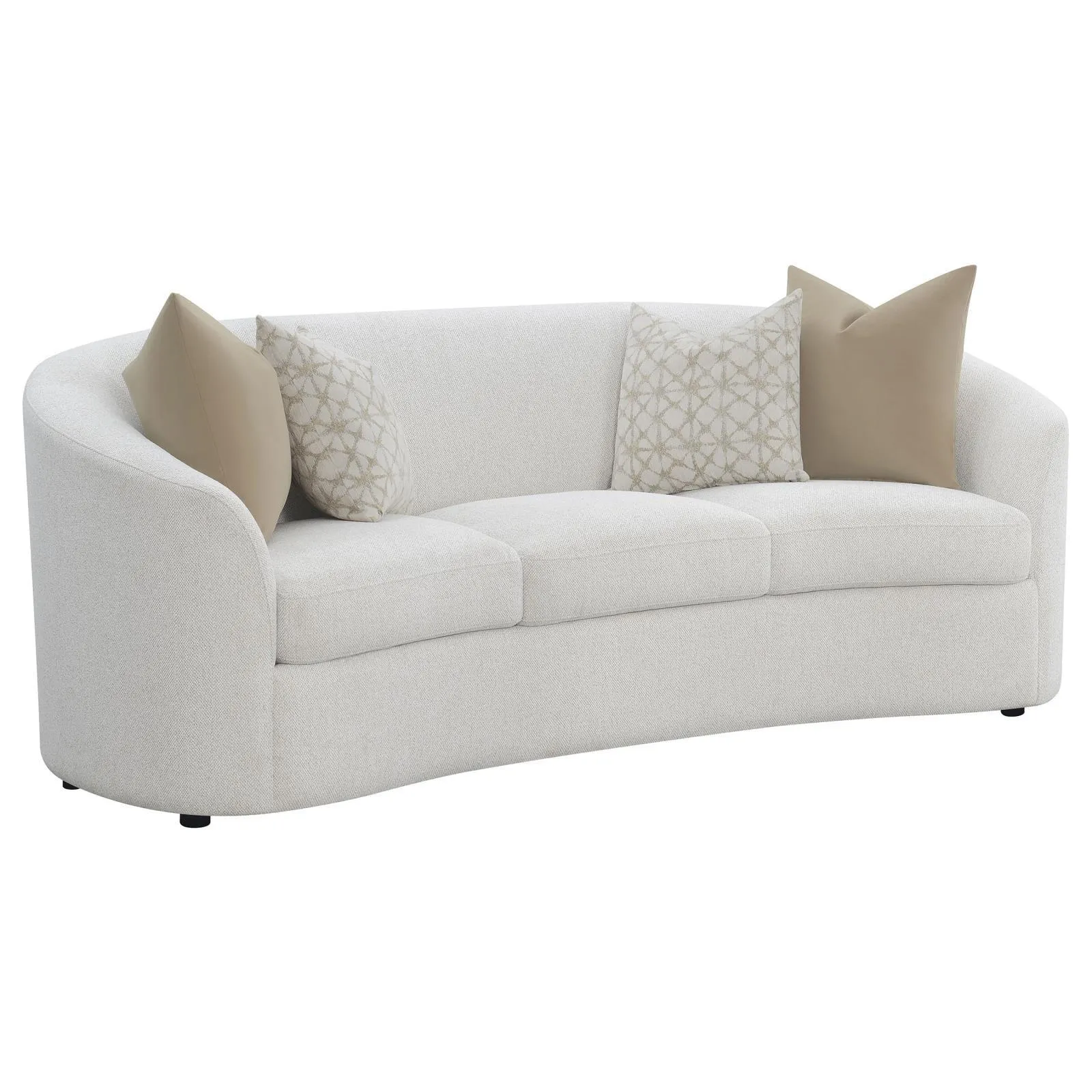 Rainn Latte 2-Piece Upholstered Tight Back Living Room Set - Image 2
