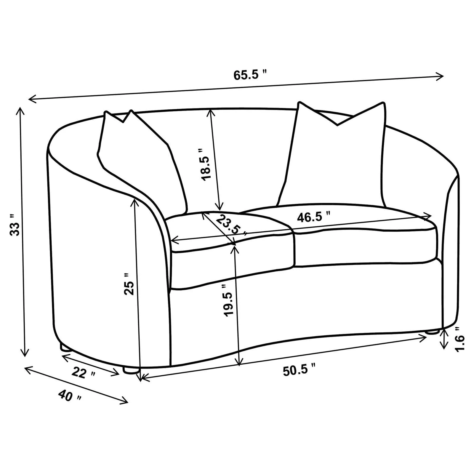 Rainn Latte 3-Piece Upholstered Tight Back Living Room Set - Image 15