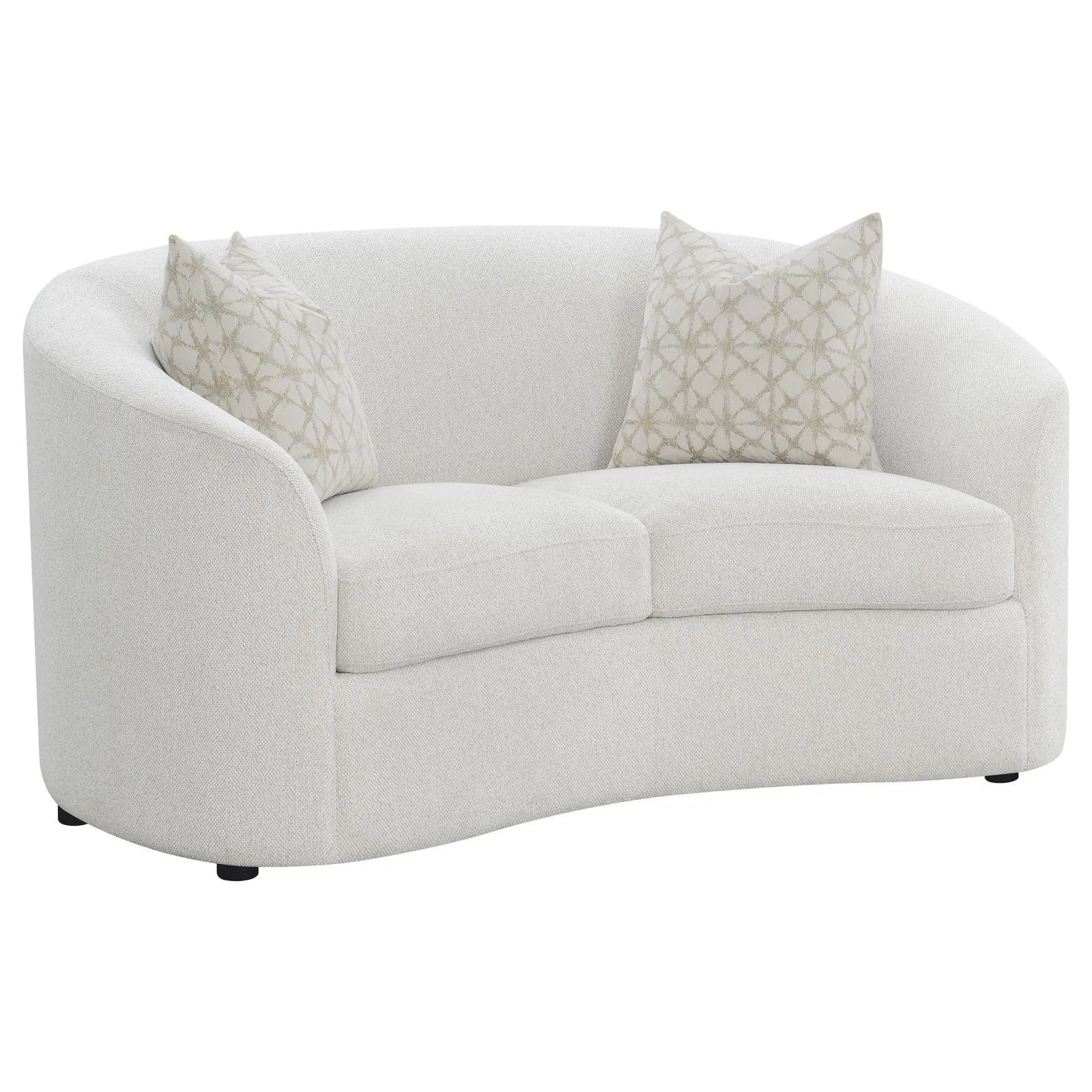 Rainn Latte 3-Piece Upholstered Tight Back Living Room Set - Image 5