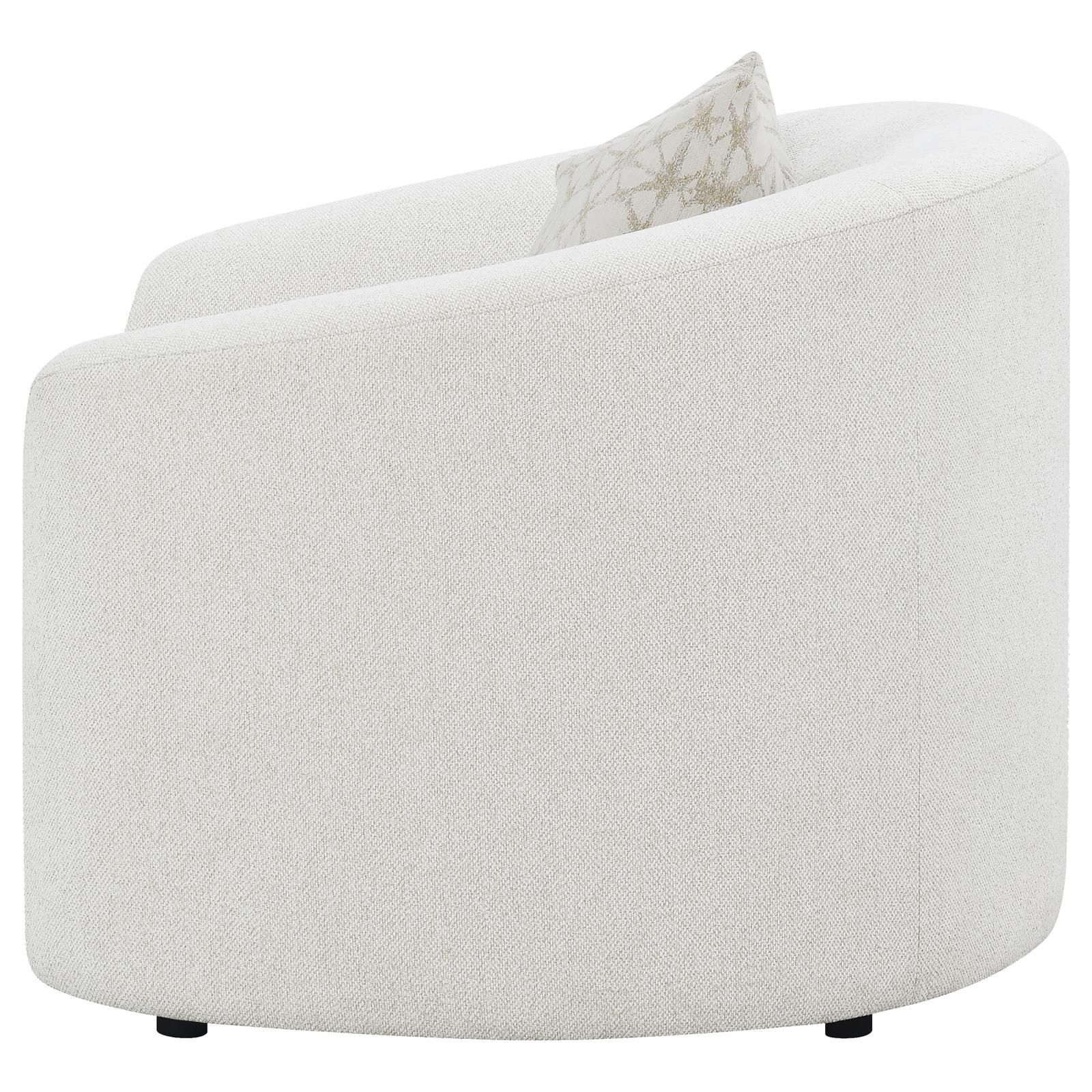 Rainn Upholstered Tight Back Chair Latte - Image 5