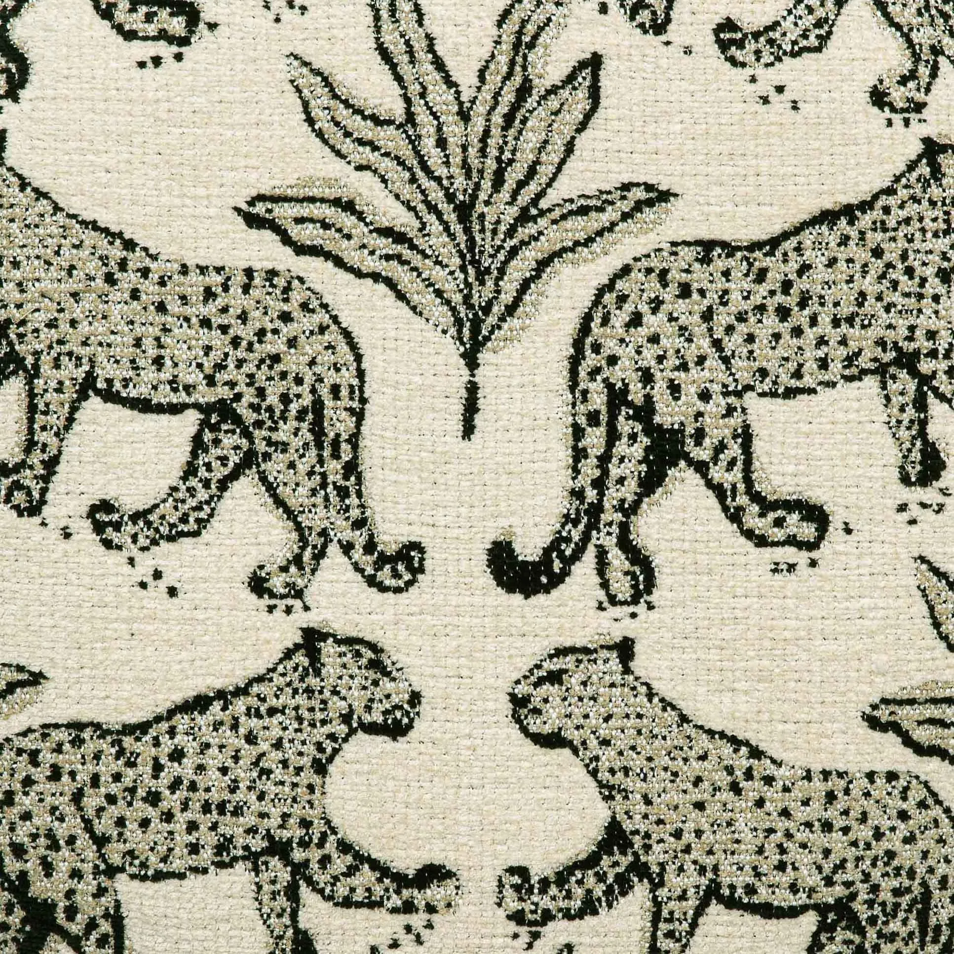 Raji Leopard Jacquard Ottoman - Image 7