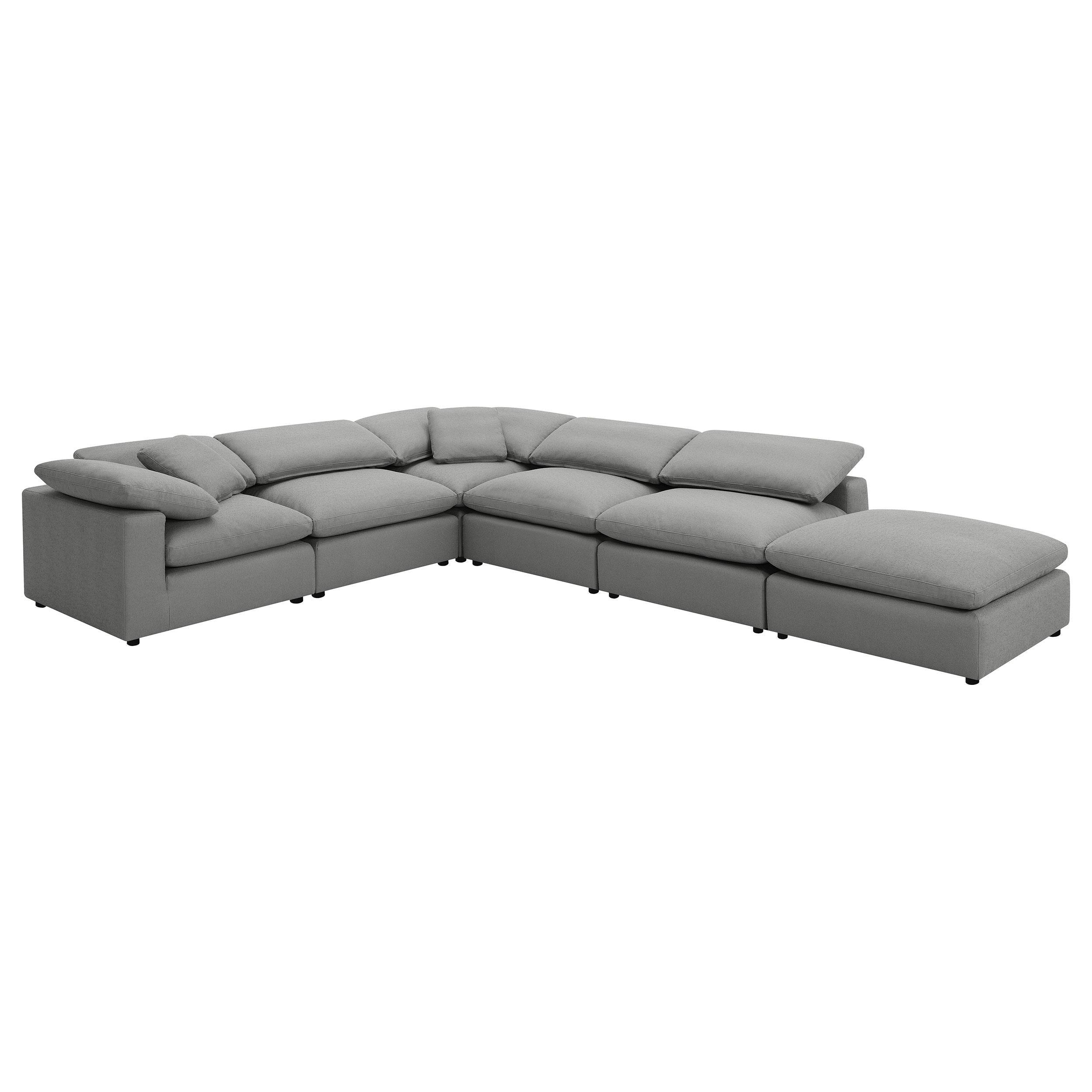 Raleigh Grey Boucle Upholstered Armless Chair - Image 13