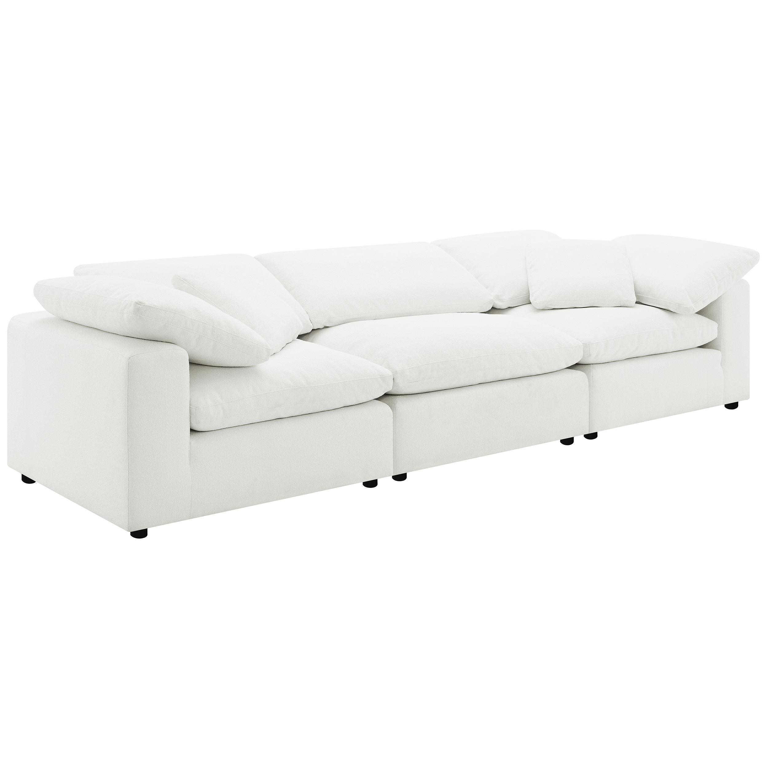 Raleigh Ivory Boucle Upholstered Armless Chair - Image 17