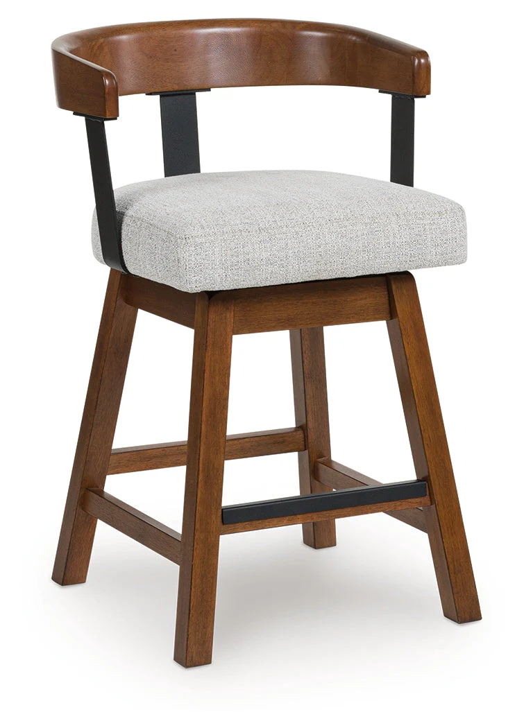 Ralene Medium Brown Counter Height Barstool (Set of 2), Set of 2 - Image 6