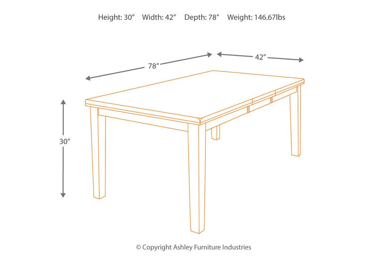 Ralene Medium Brown Dining Extension Table - Image 5
