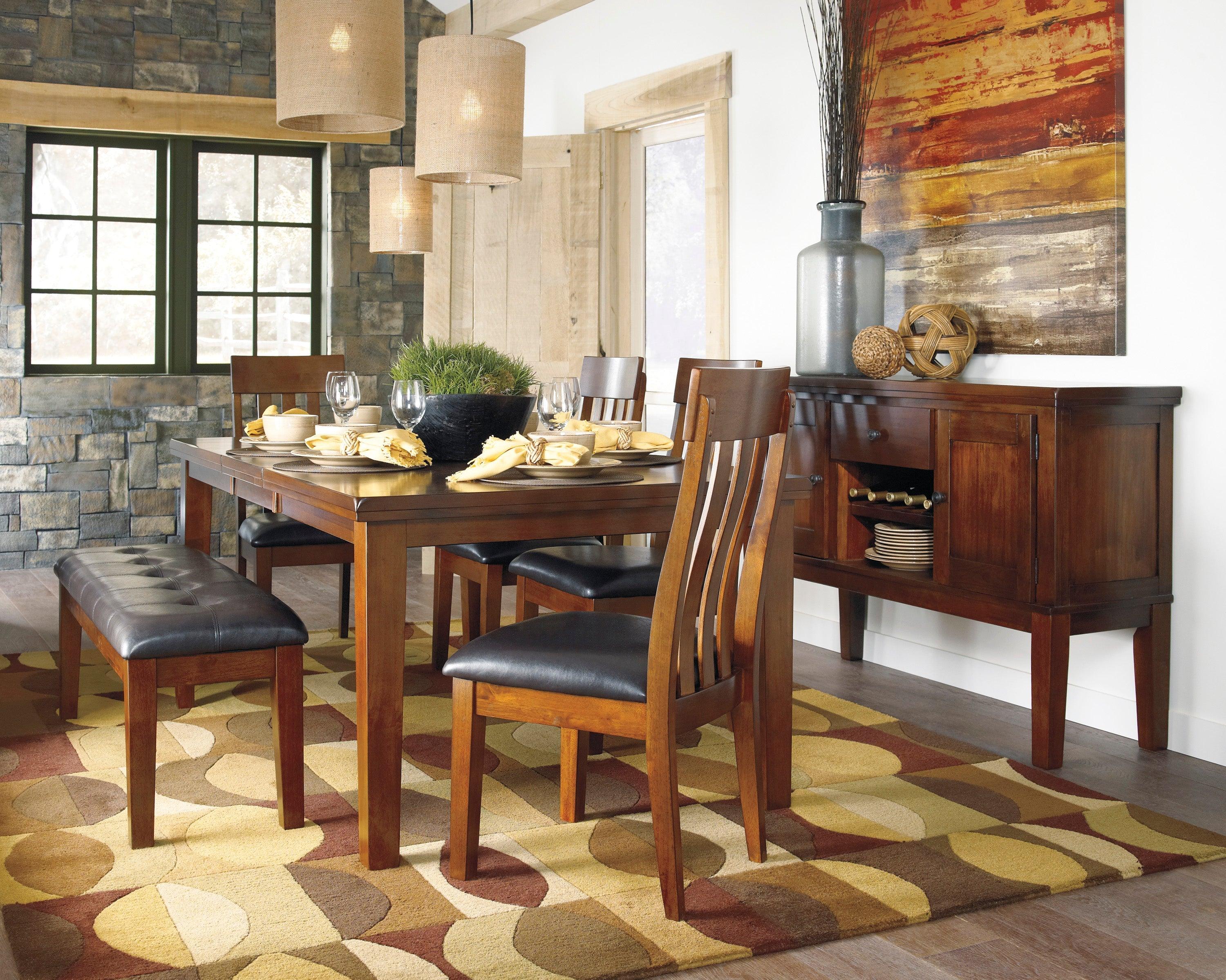 Ralene Medium Brown Extendable Dining Set - Image 5