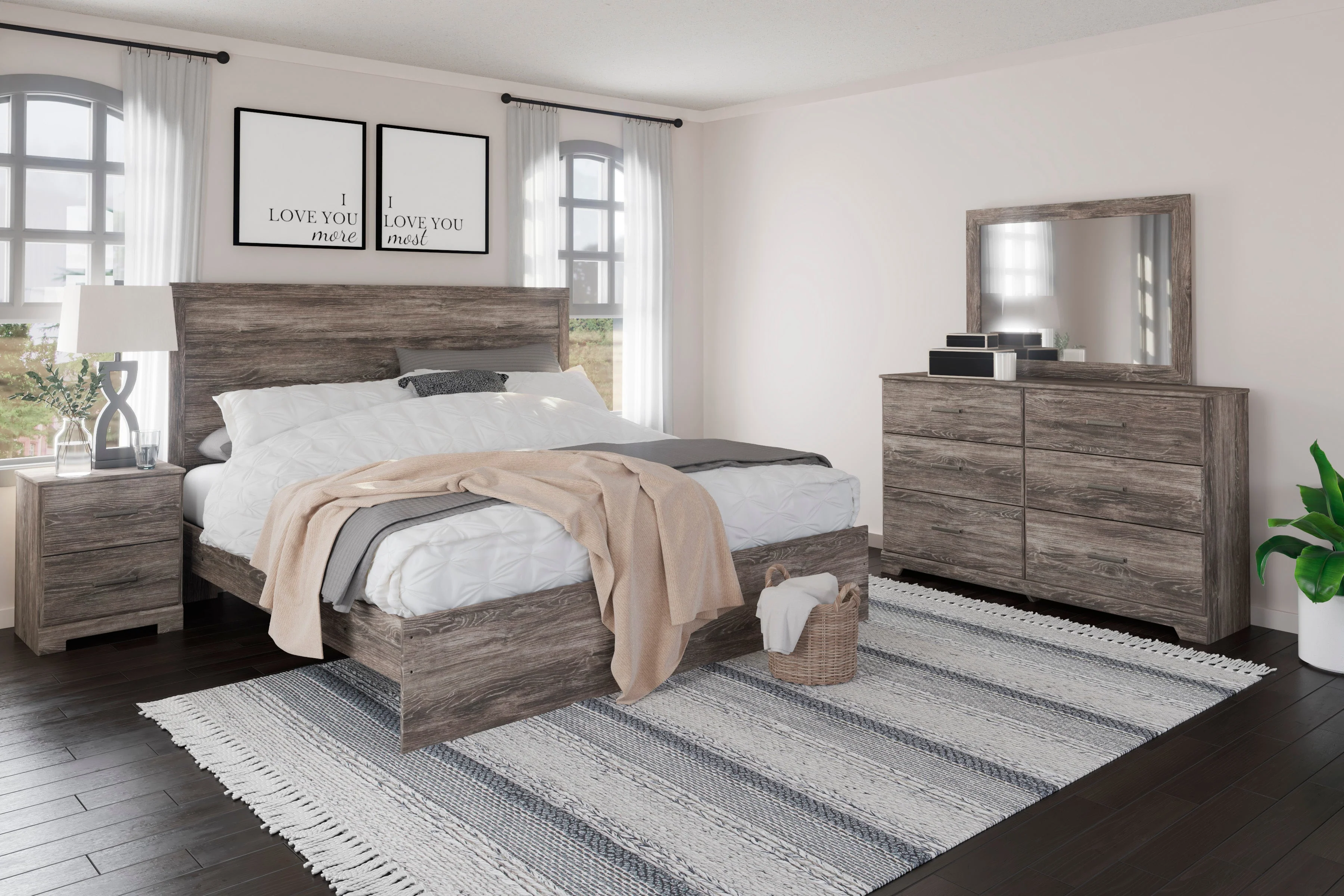 Ralinksi Gray Panel Bedroom Set - Image 2