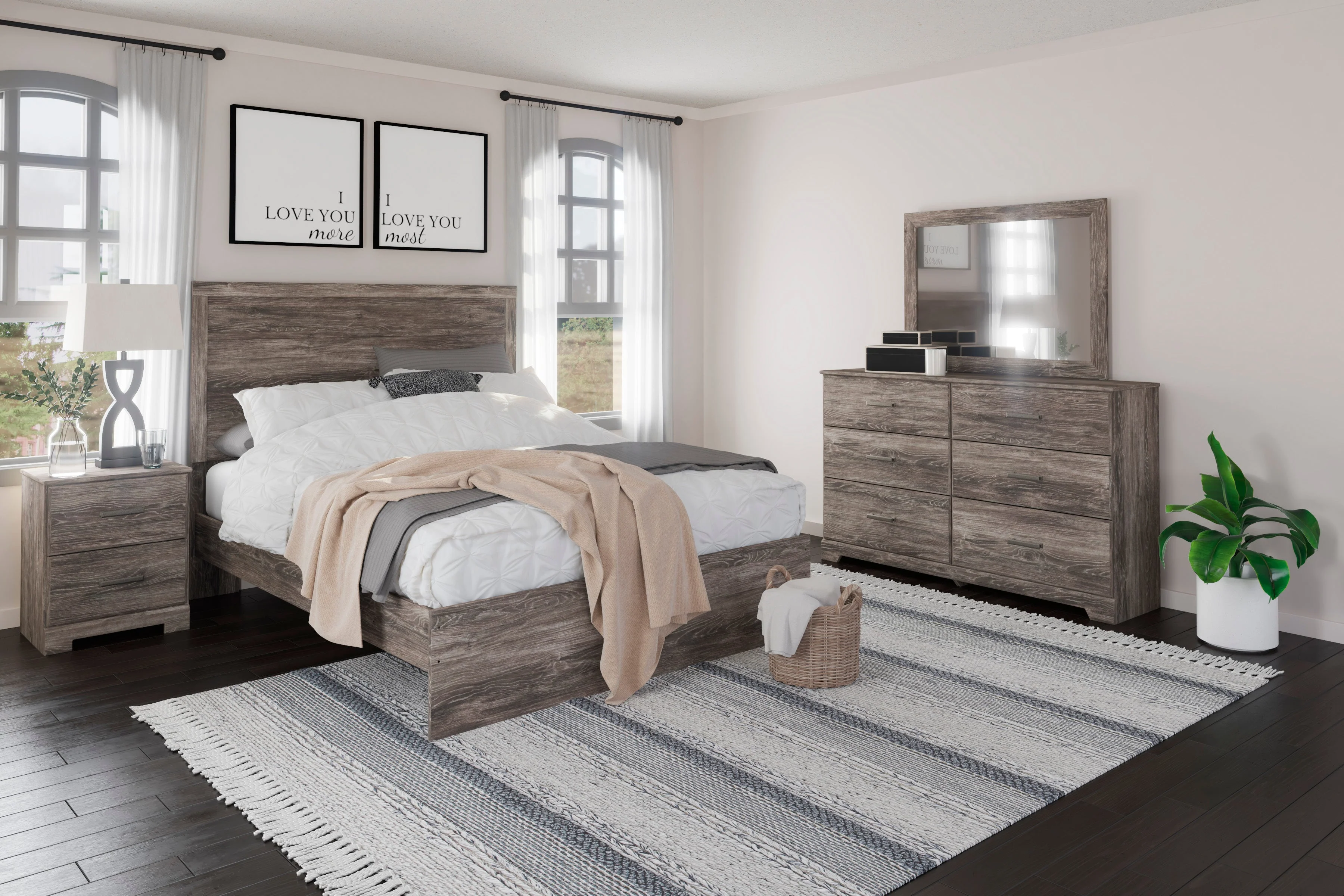 Ralinksi Gray Panel Bedroom Set - Image 3