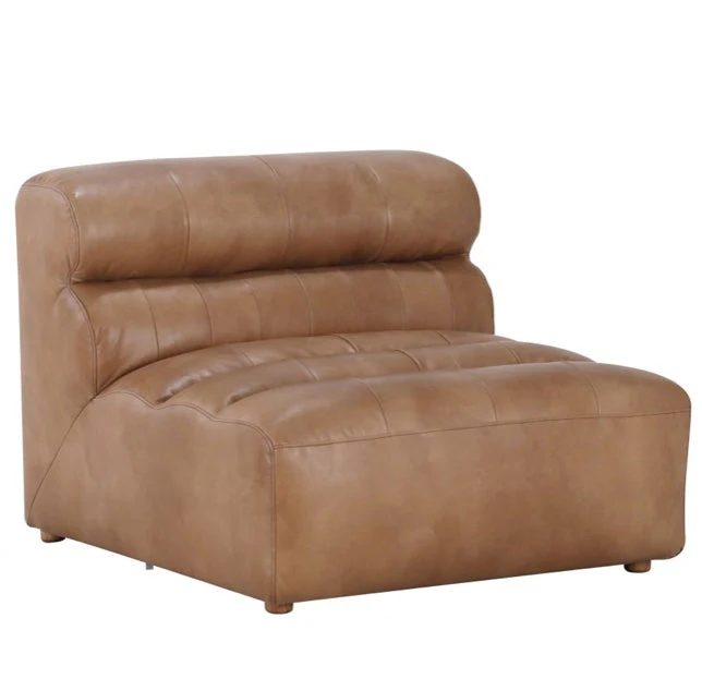 Ramsay Leather Slipper Chair Tan