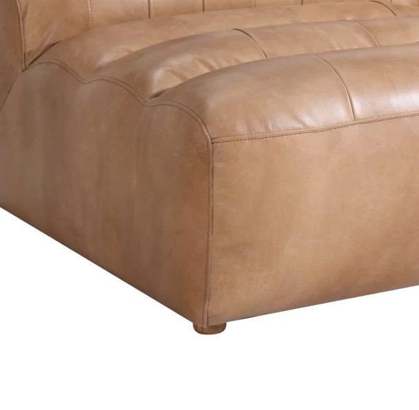 Ramsay Leather Slipper Chair Tan - Image 3