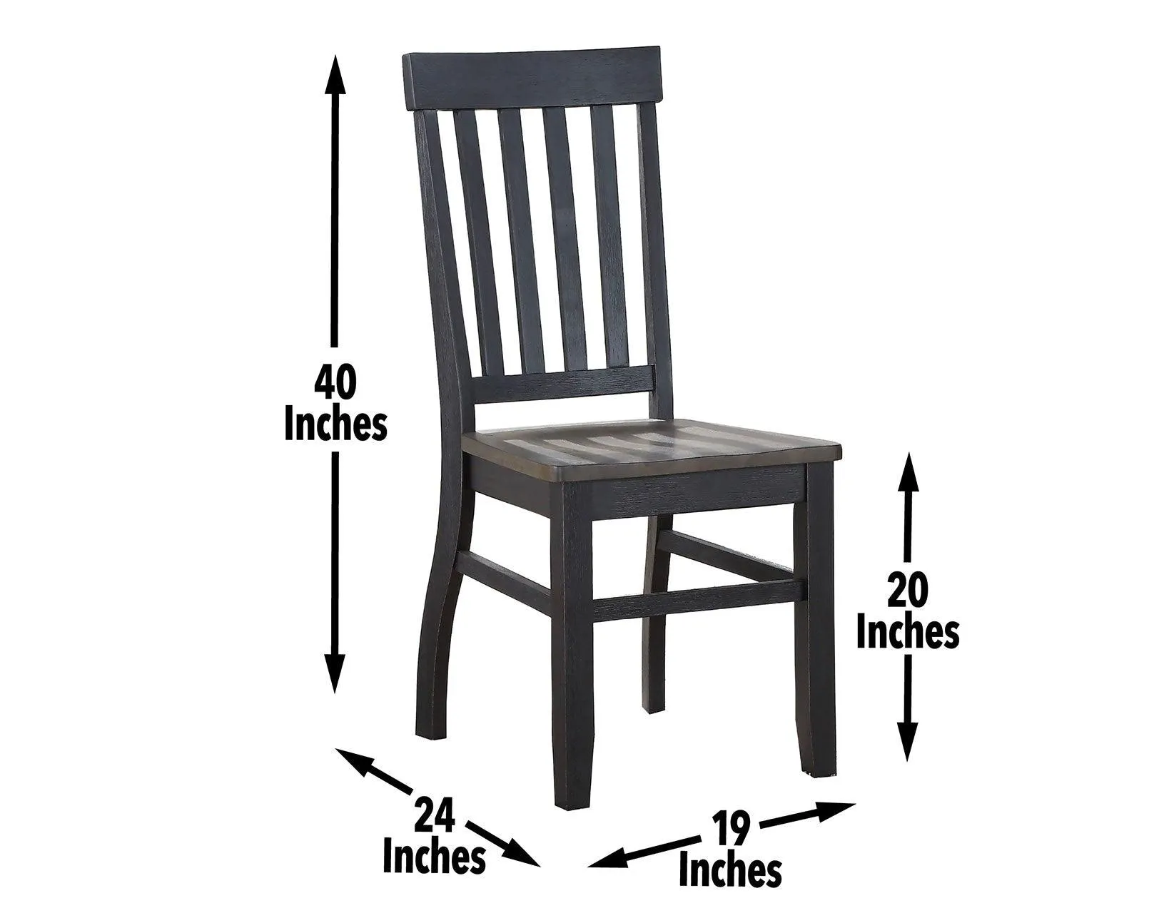 Raven Noir Side Chair, Set of 2 - Image 3