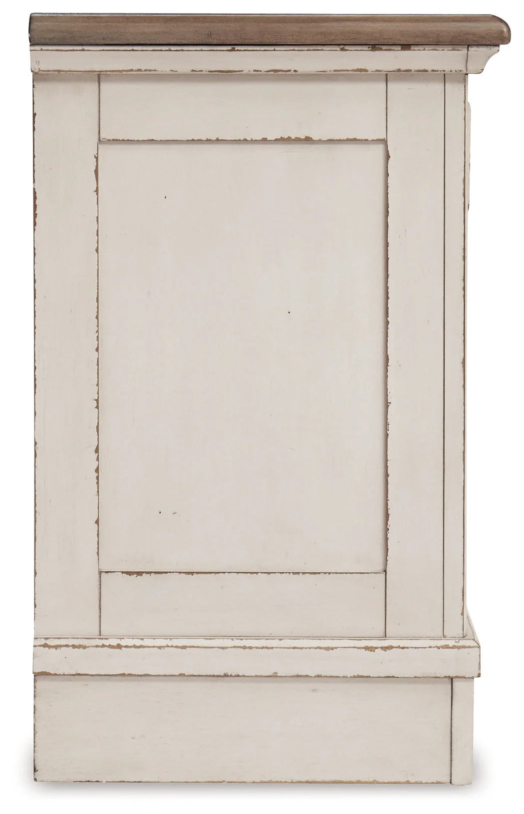 Realyn Chipped White Upholstered Storage Platform Bedroom Set with Footboard Bench - Image 20