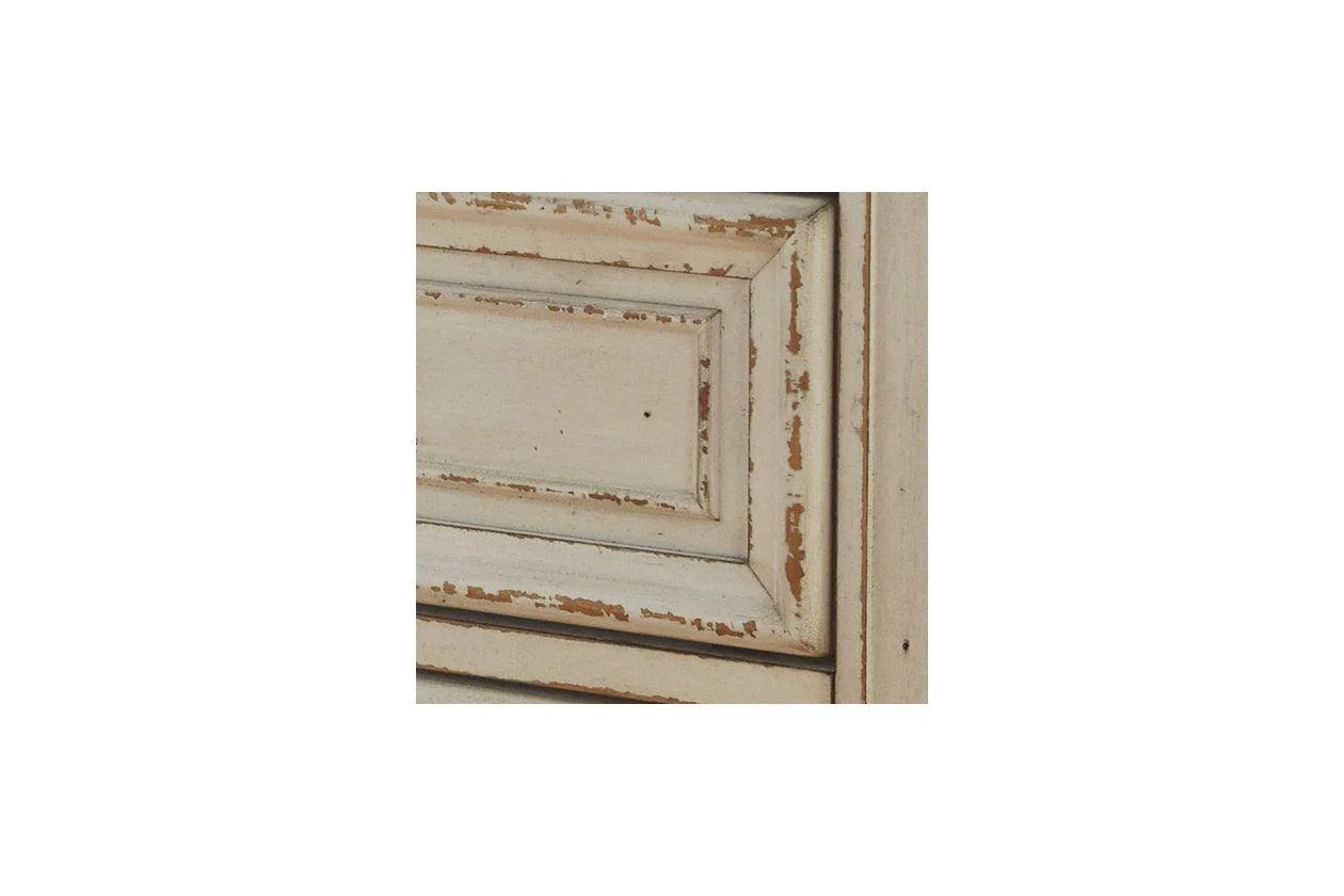 Realyn Two-tone Vanity and Mirror with Stool - Image 4