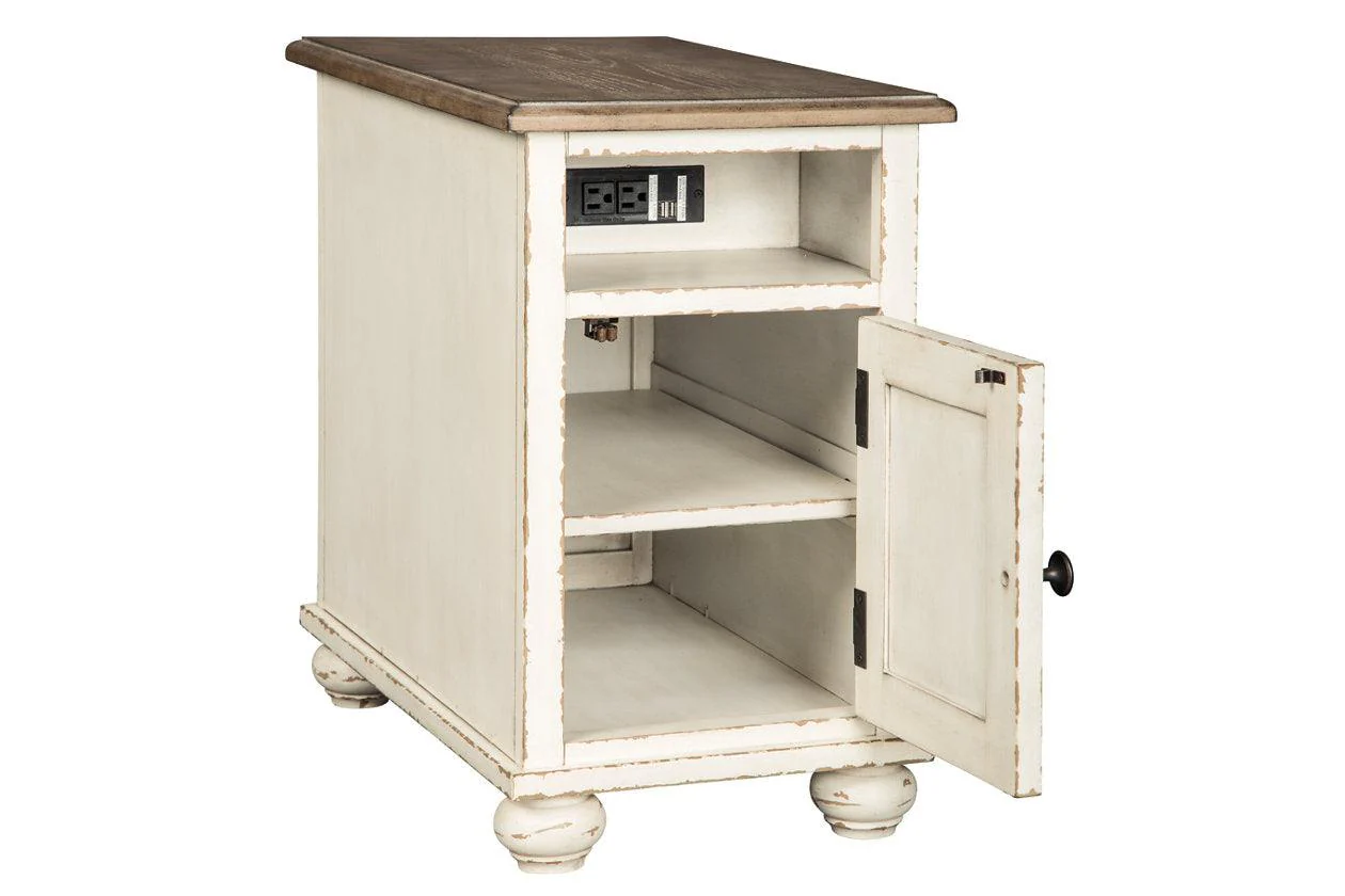 Realyn White/Brown Chairside End Table - Image 2