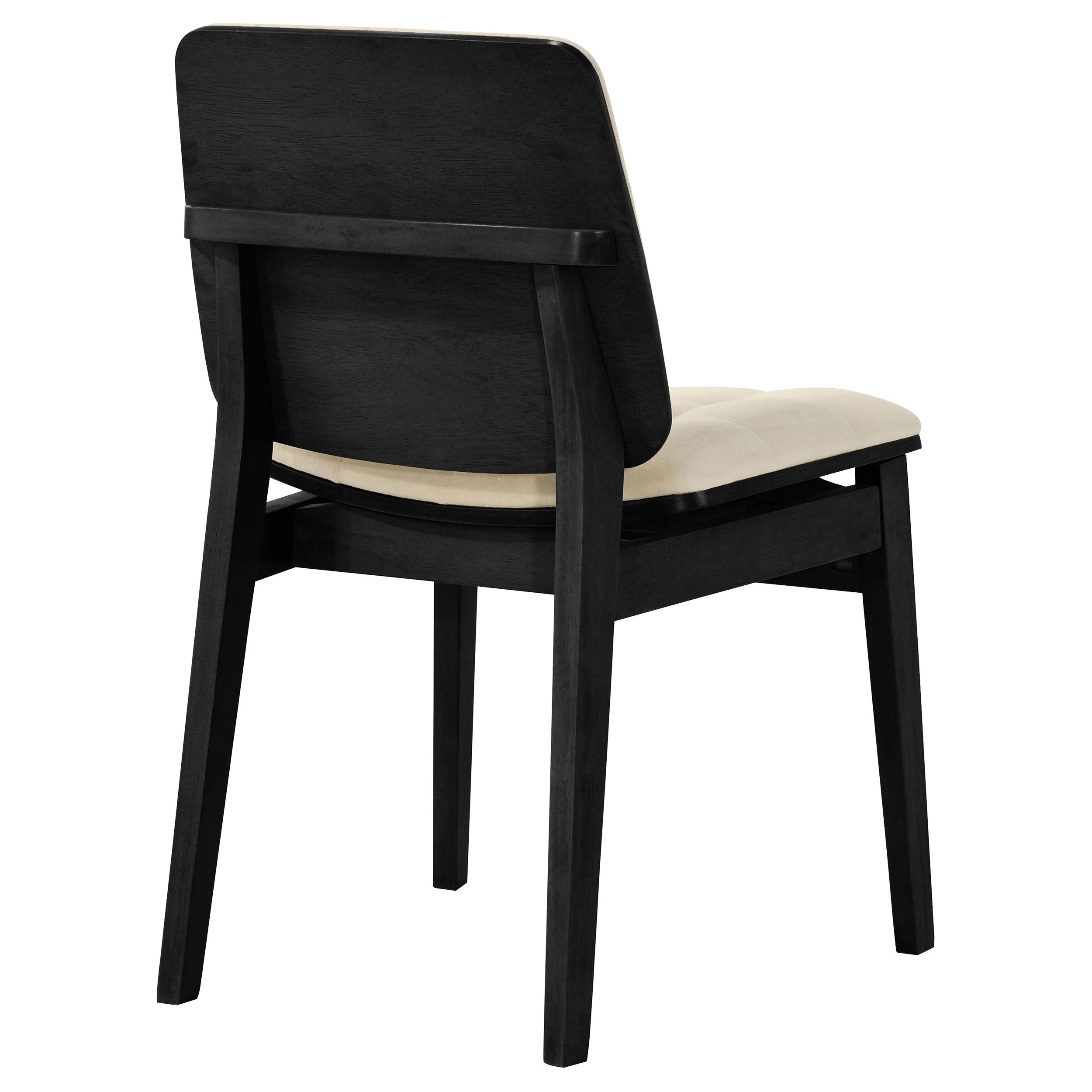 Redbridge Cream/Black Velvet Upholstered Side Chair (Set of 2) - Image 7