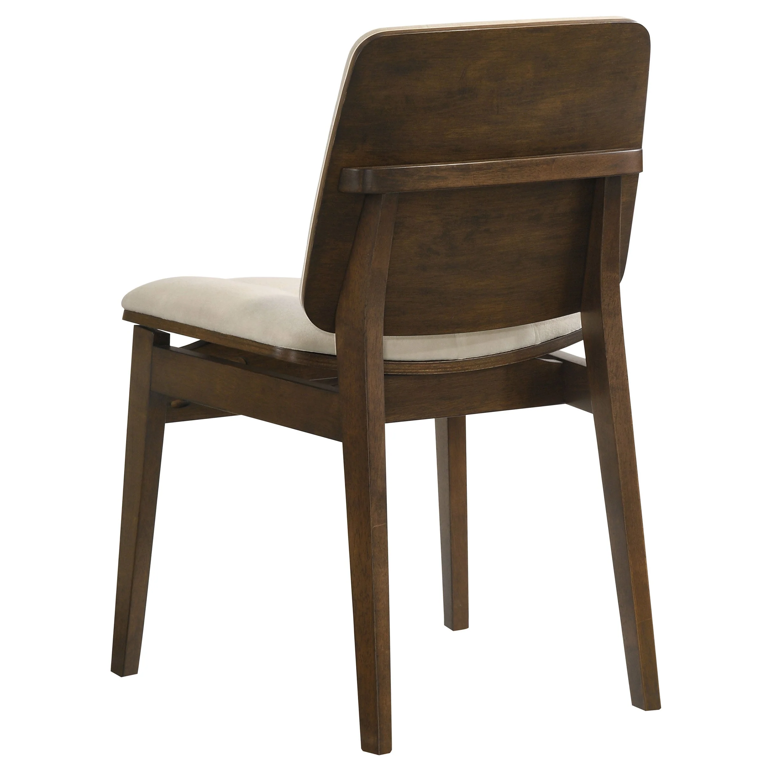 Redbridge Cream/Walnut Velvet Upholstered Side Chair (Set of 2) - Image 6