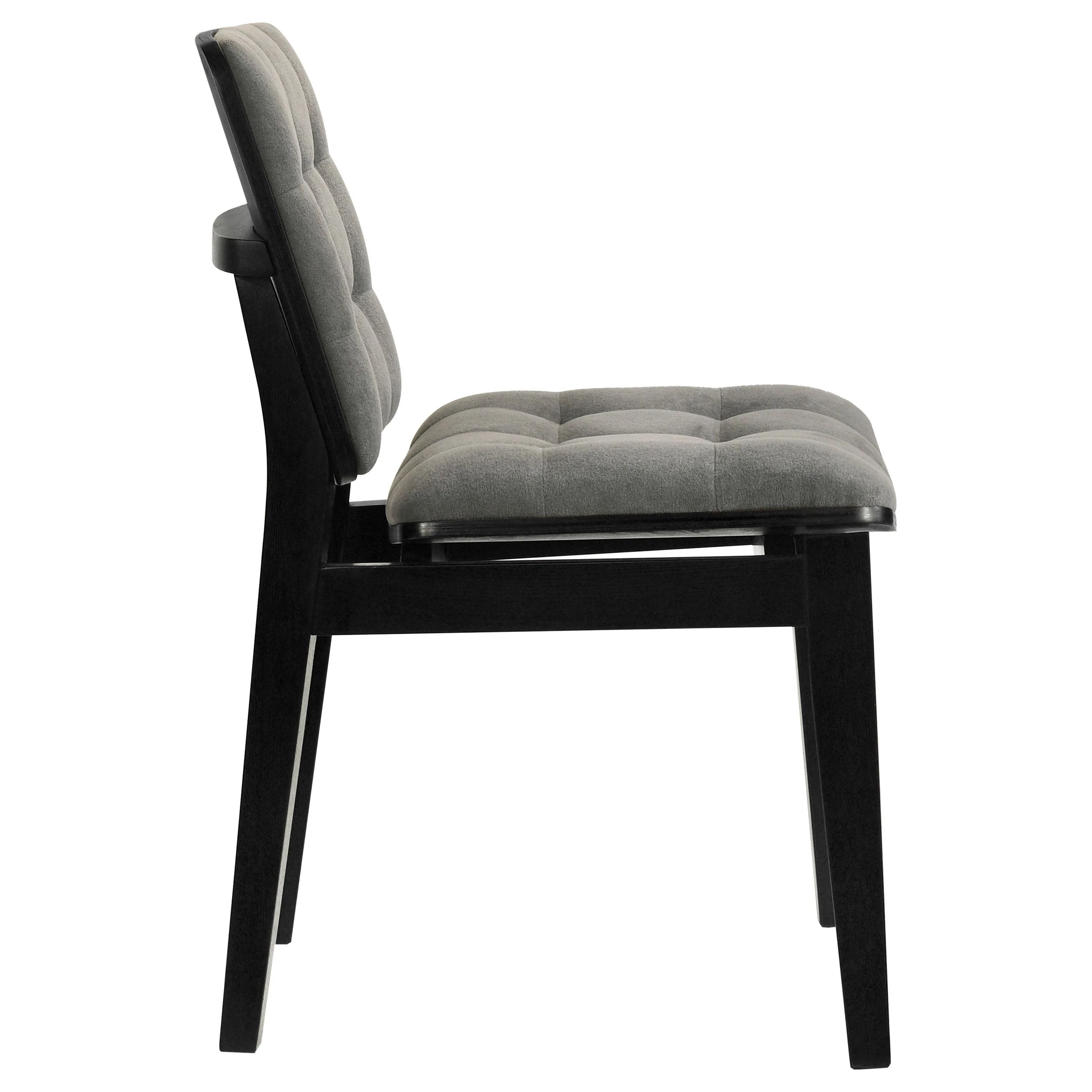 Redbridge Grey/Black Velvet Upholstered Side Chair (Set of 2) - Image 8