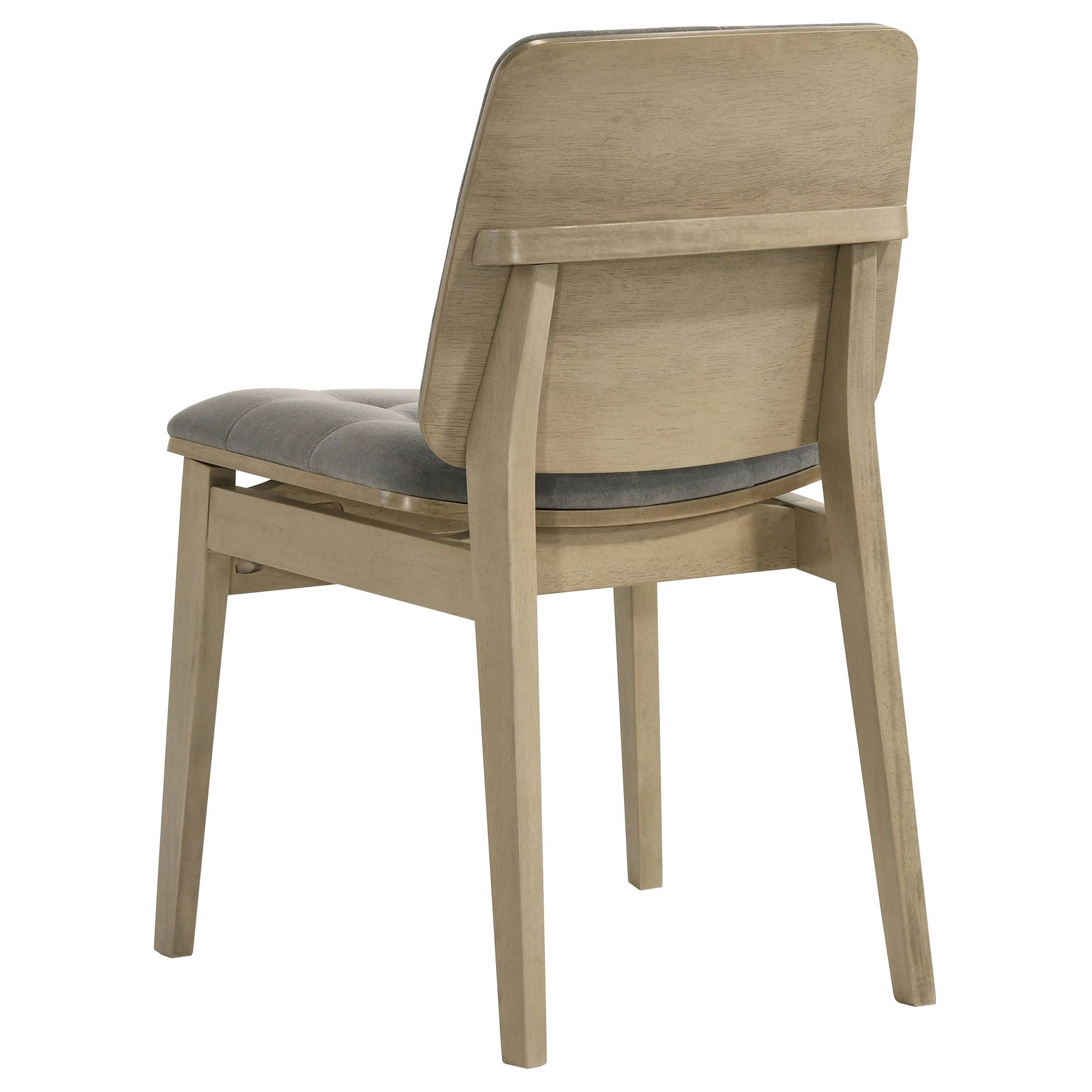 Redbridge Grey/Natural Oak Velvet Upholstered Side Chair (Set of 2) - Image 7