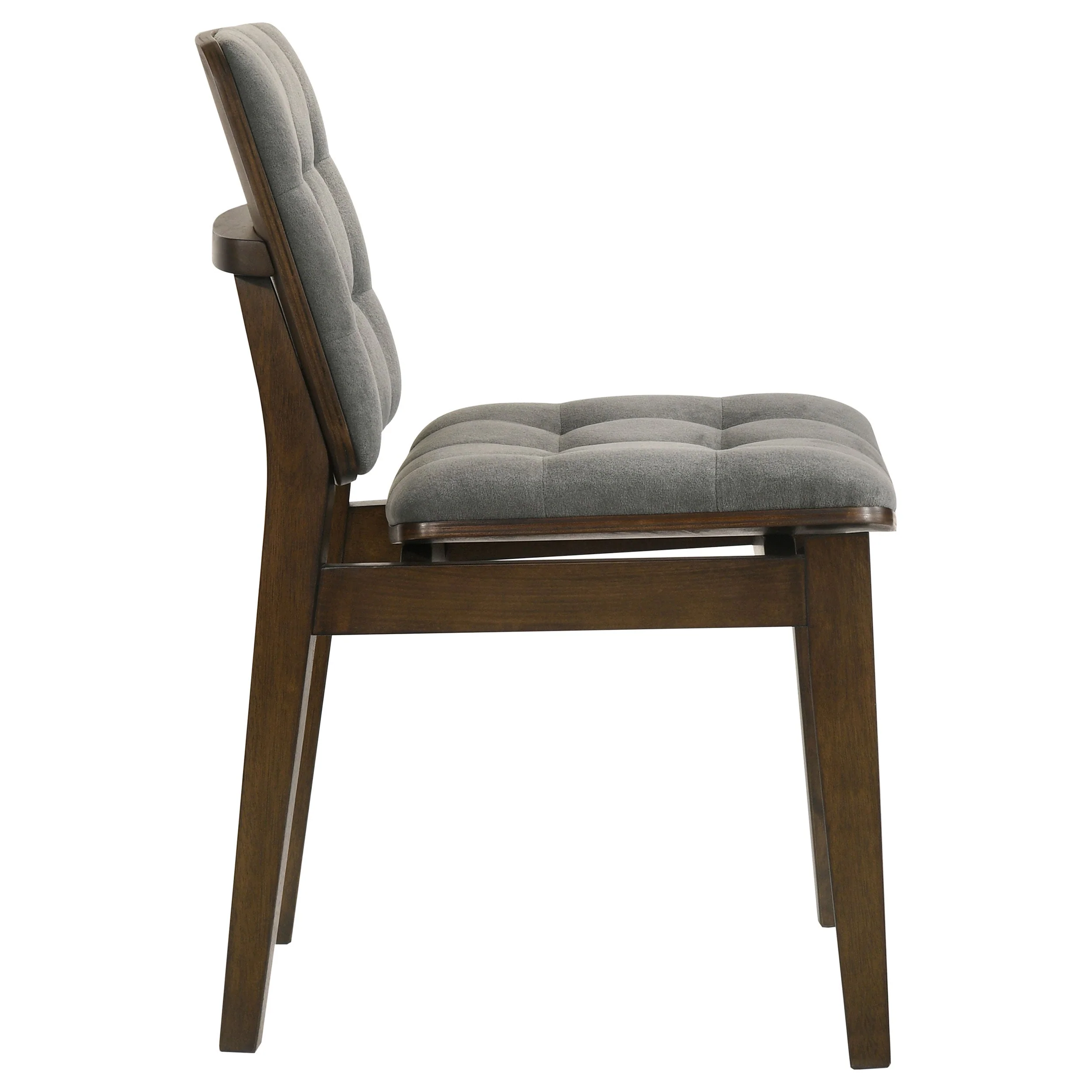 Redbridge Grey/Walnut Velvet Upholstered Side Chair (Set of 2) - Image 9