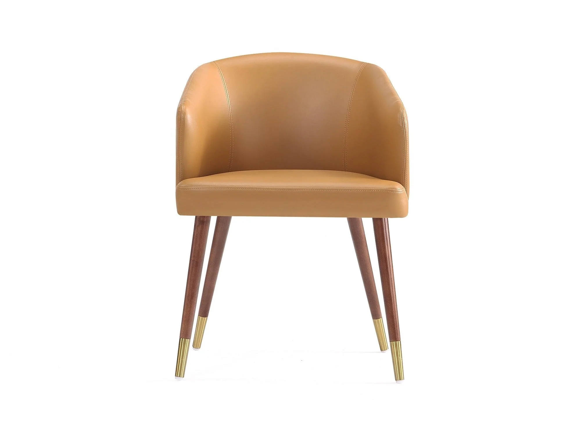Reeva Dining Chair in Walnut and Camal
