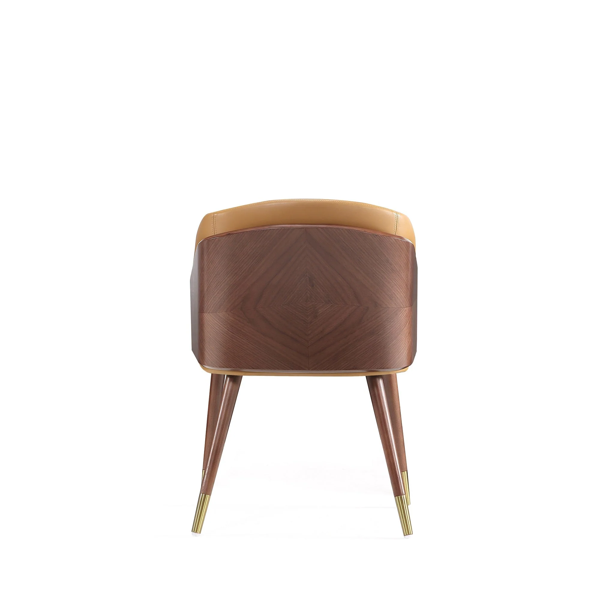 Reeva Dining Chair in Walnut and Camal - Image 8