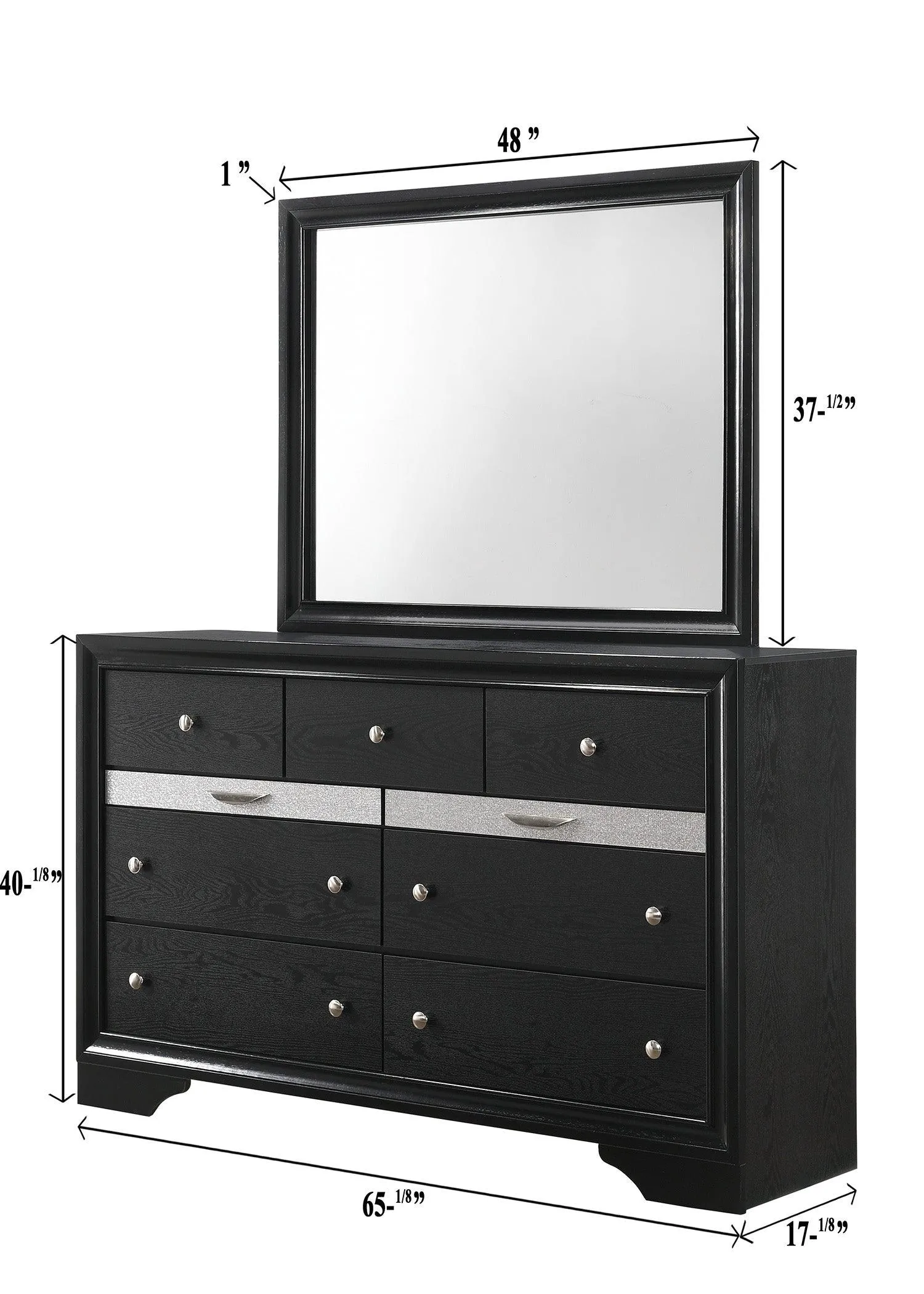 Regata Black and Silver Dresser - Image 5