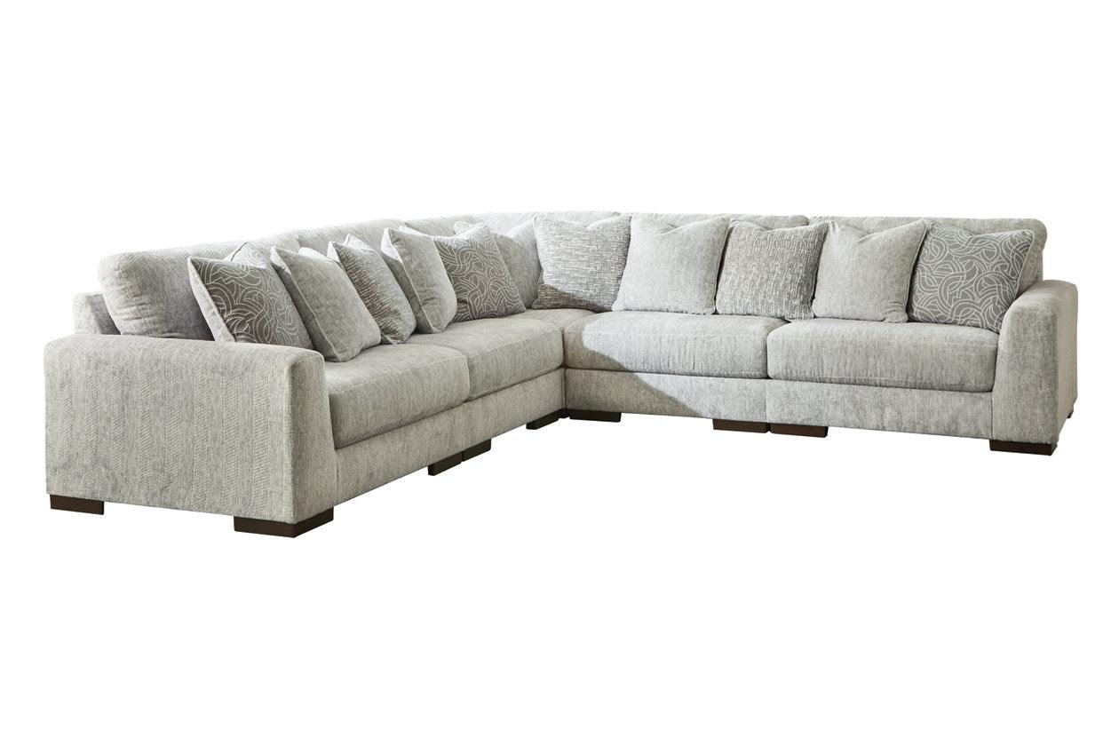 Regent Park Pewter 5-Piece Sectional - Image 3