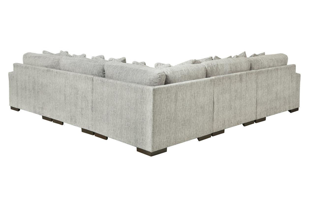 Regent Park Pewter 5-Piece Sectional - Image 4