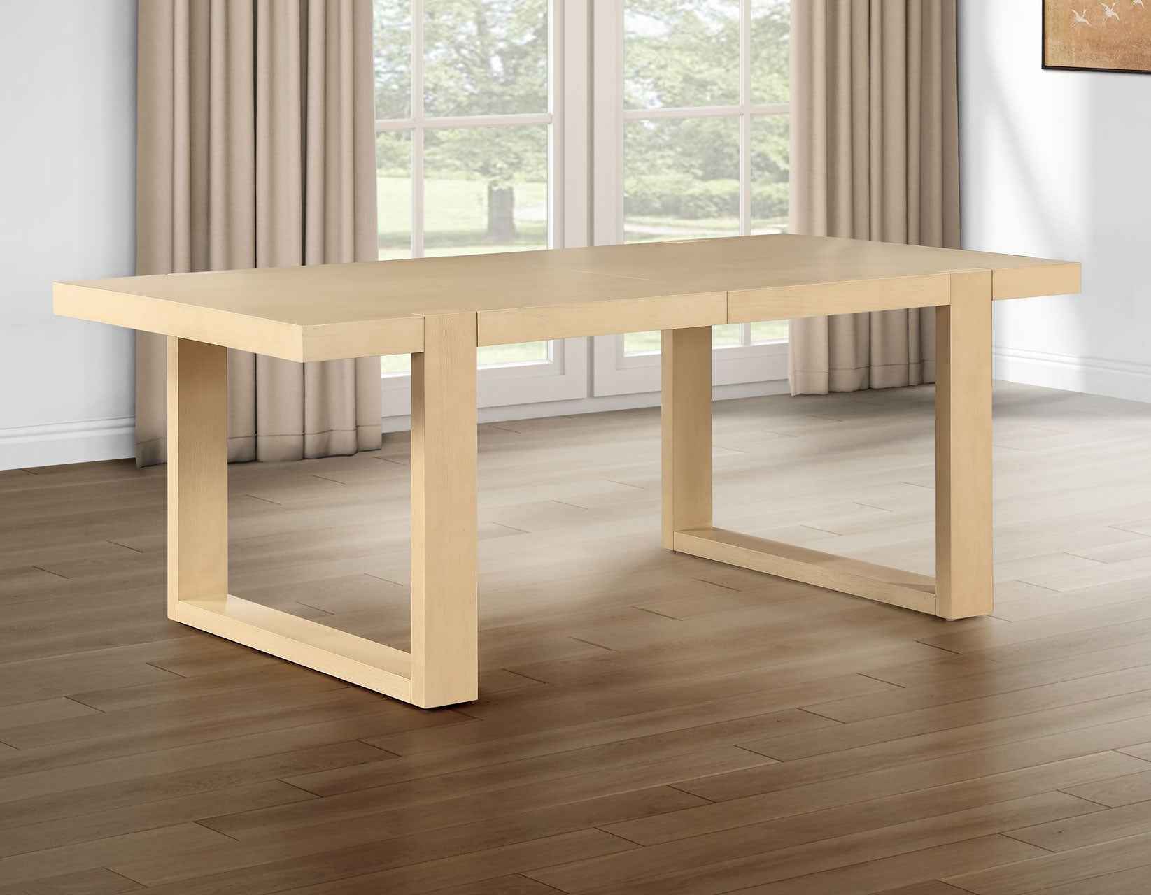 Reid 77-95″ Dining Table with 18″ Leaf, Sand Finish - Image 6