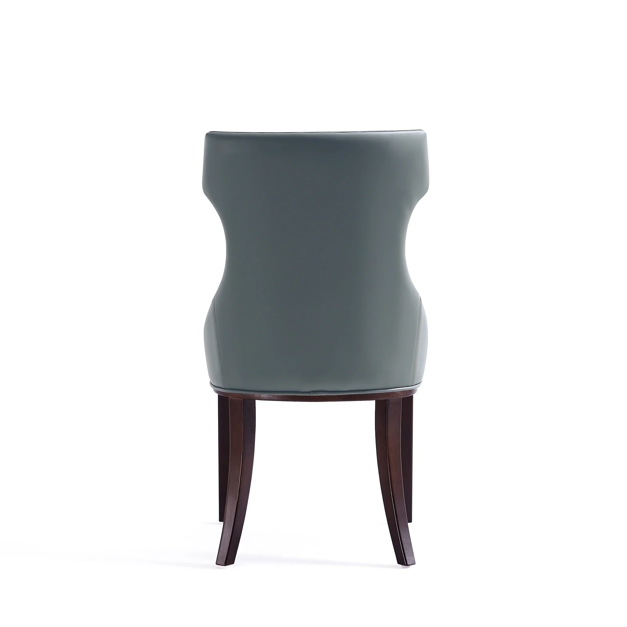 Reine Faux Leather Dining Chair in Pebble Grey (set of 2) - Image 8