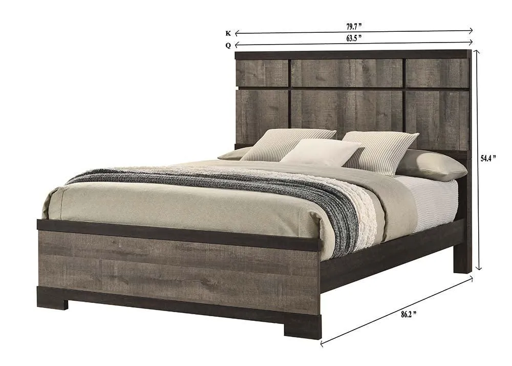 Remington Brown and Gray Panel Bedroom Set - Image 12