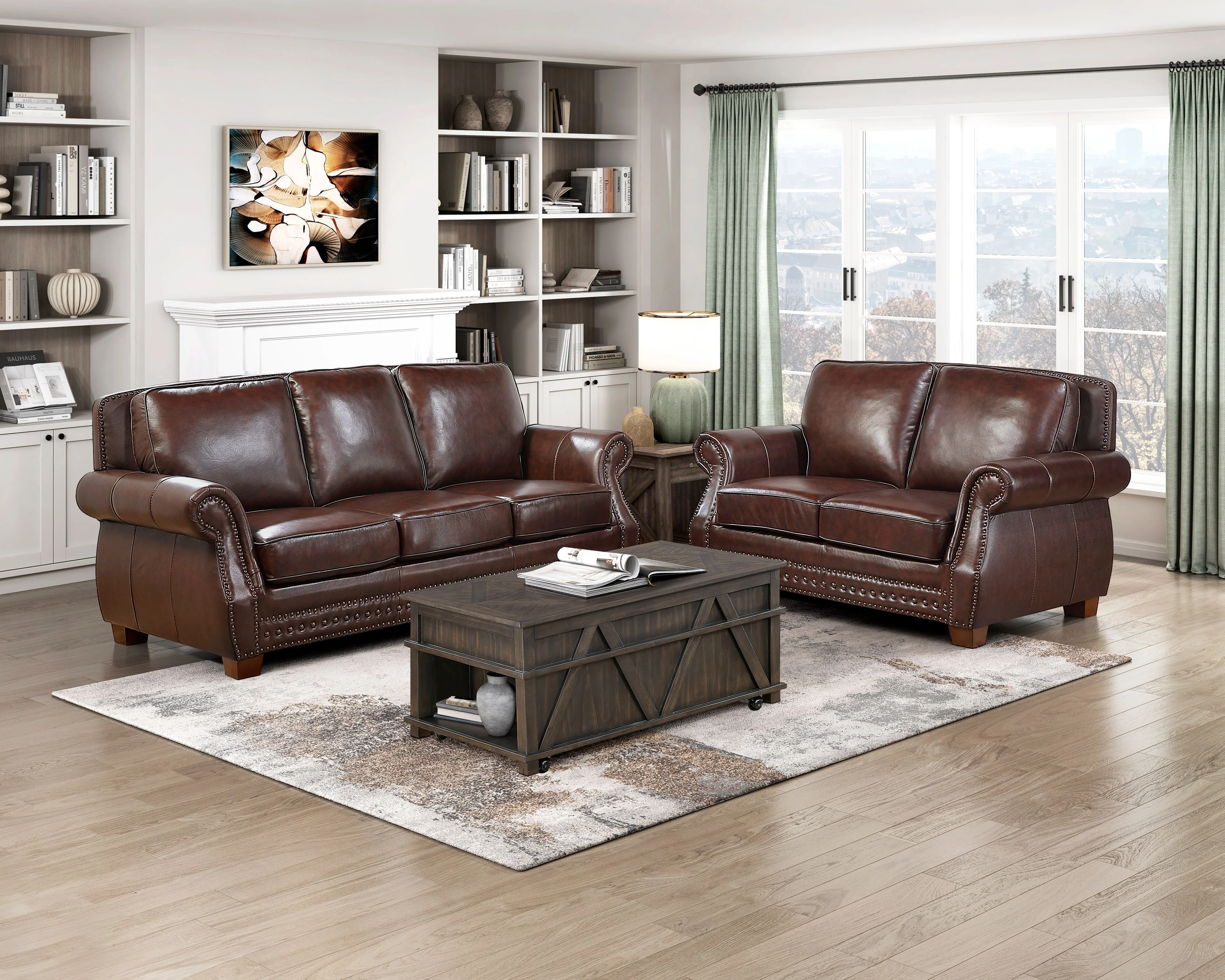 Remington Brown Loveseat - Image 7