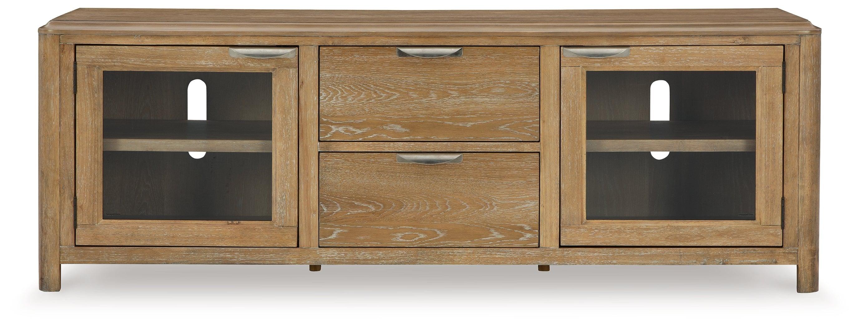 Rencott Light Brown 80" TV Stand - Image 3