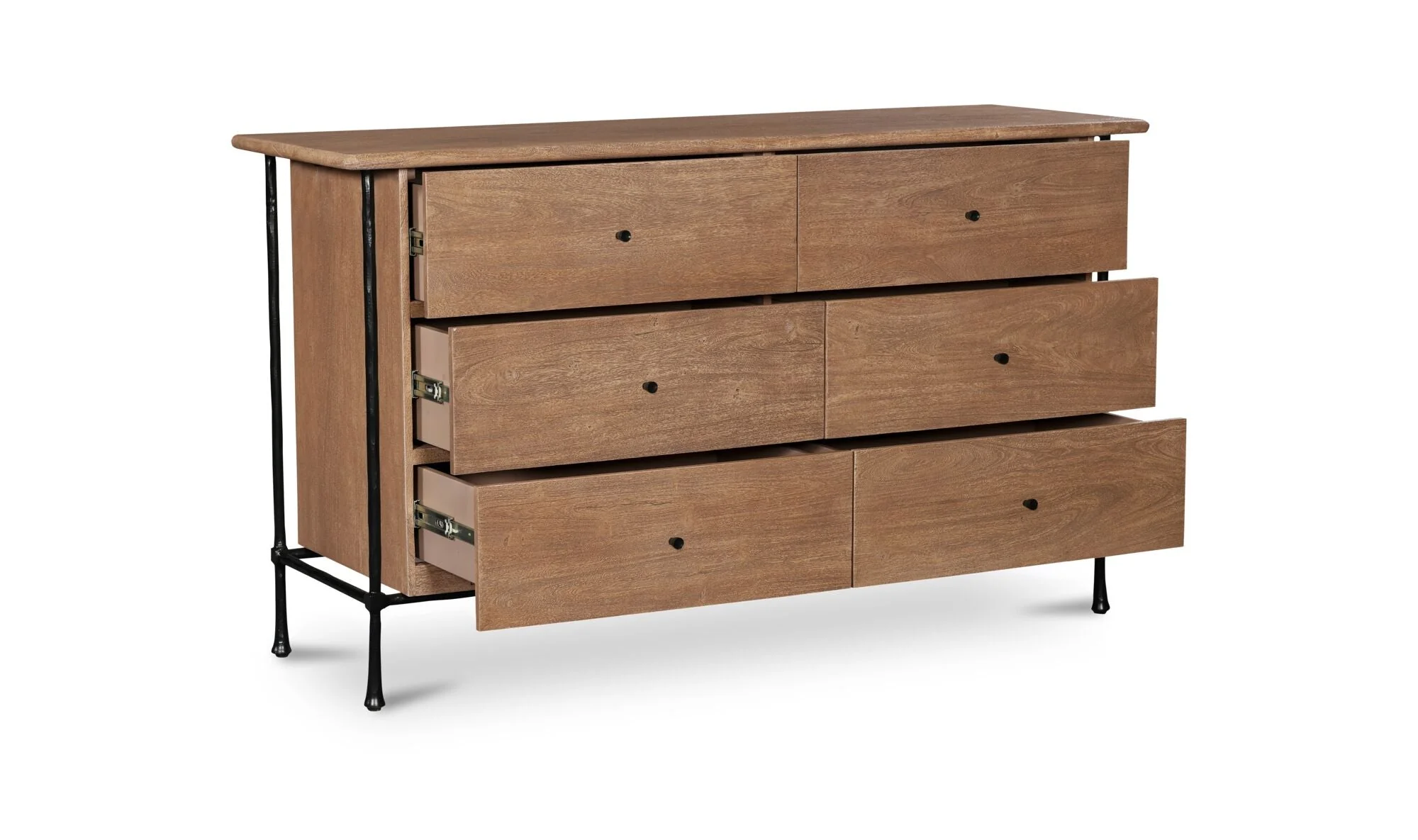 Rene 6 Drawer Dresser Brown - Image 2