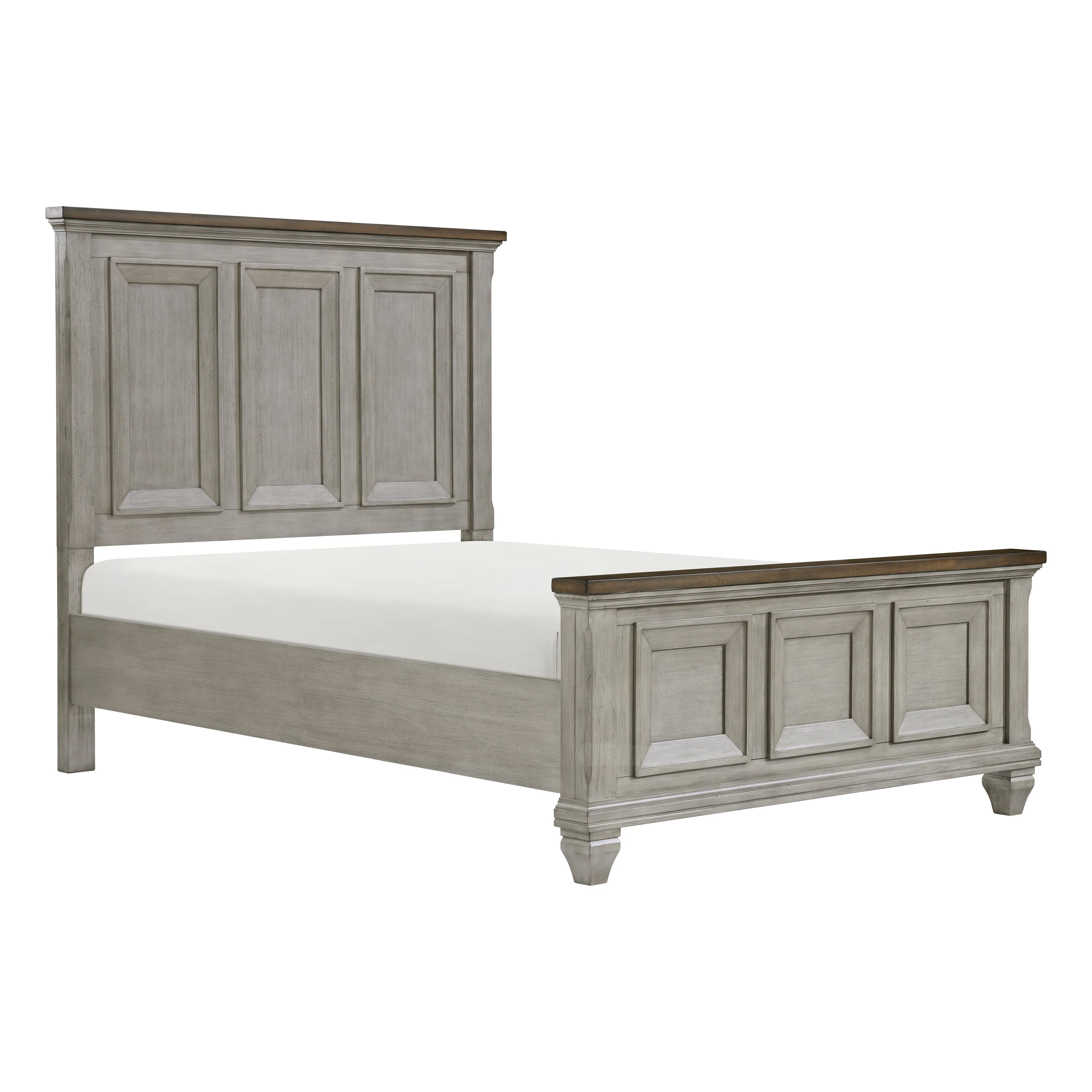 Renton Antique Gray/Brown California King Bed - Image 3