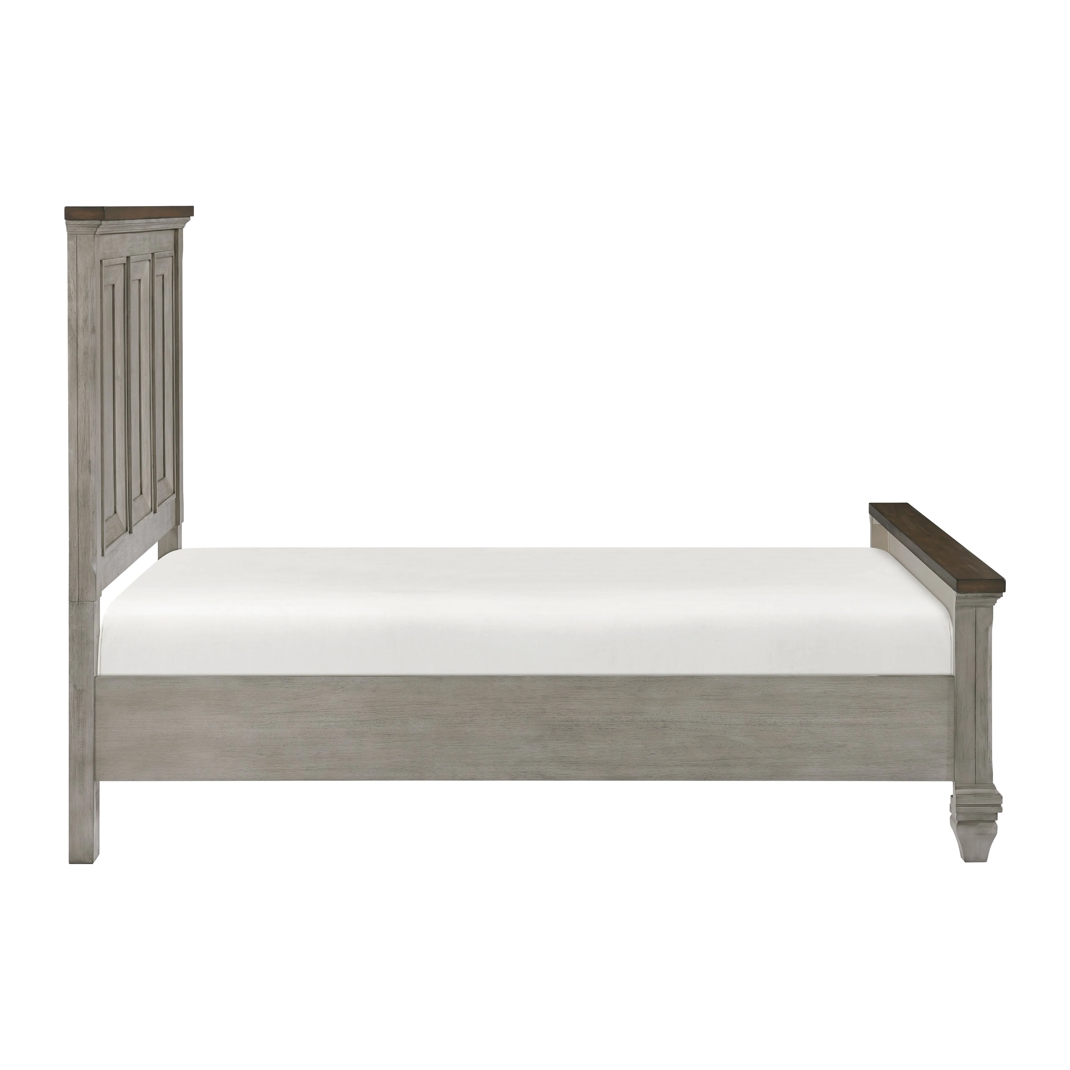 Renton Antique Gray/Brown California King Bed - Image 4