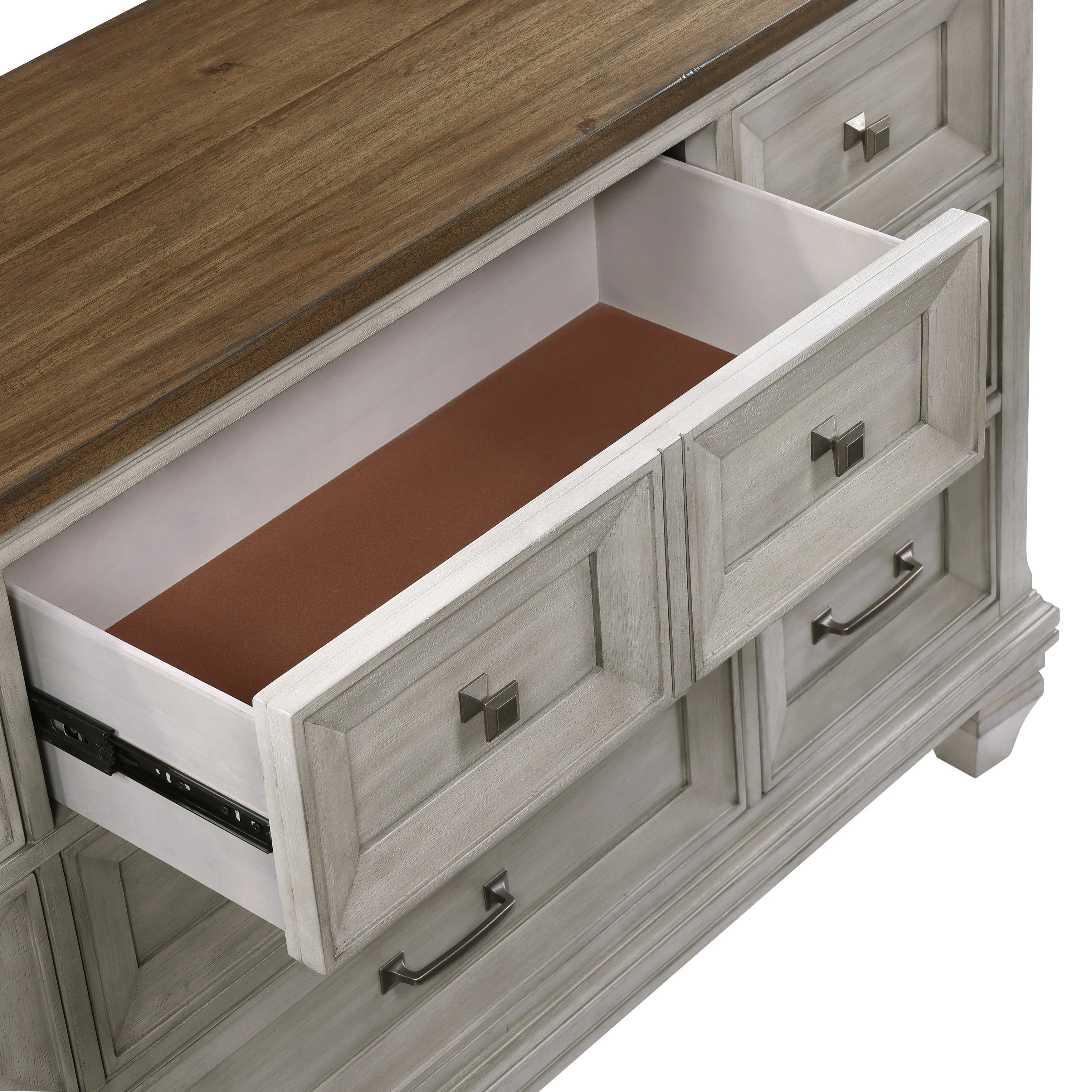 Renton Antique Gray Dresser - Image 3