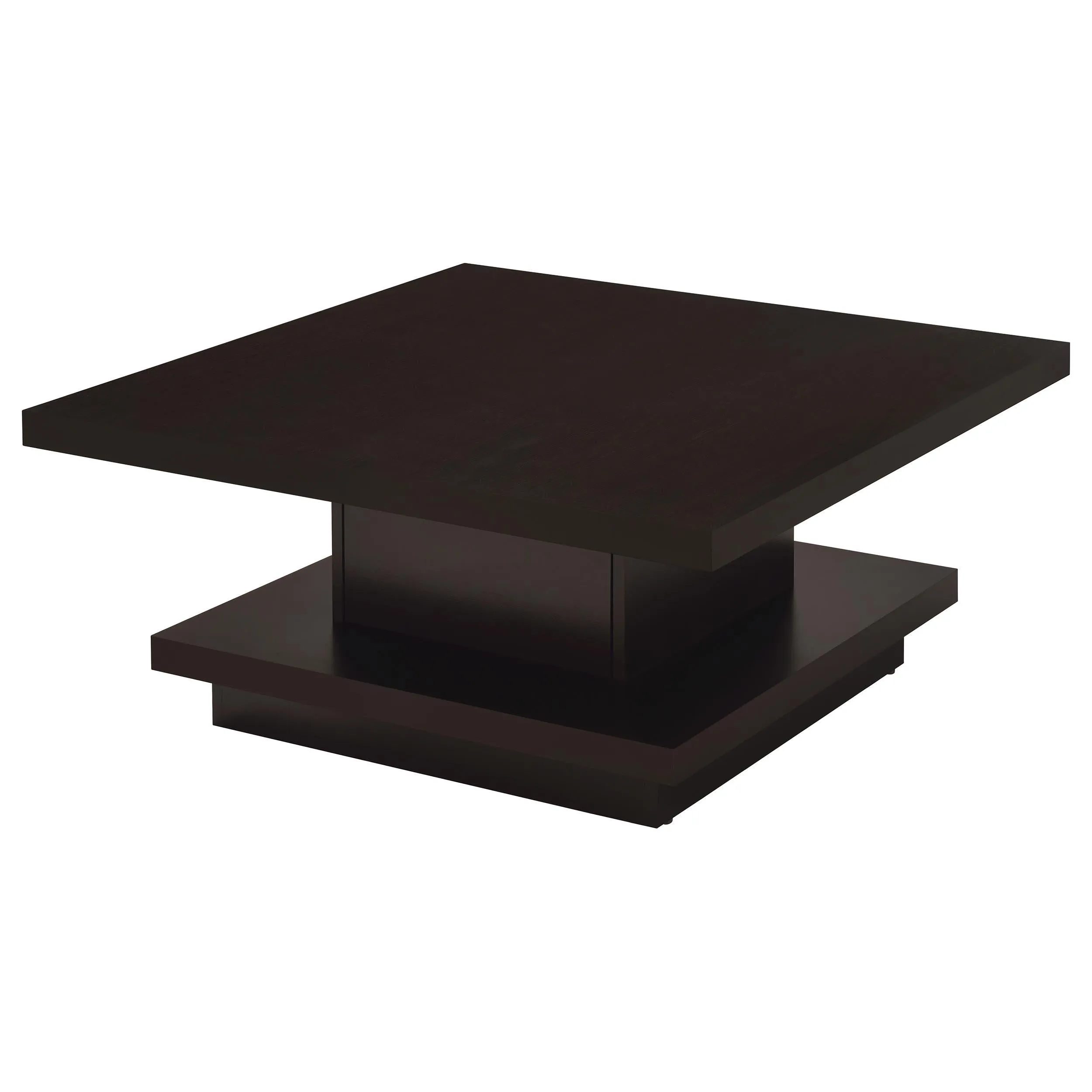 Reston Cappuccino 3-Piece Square Coffee and End Table Set - Image 5