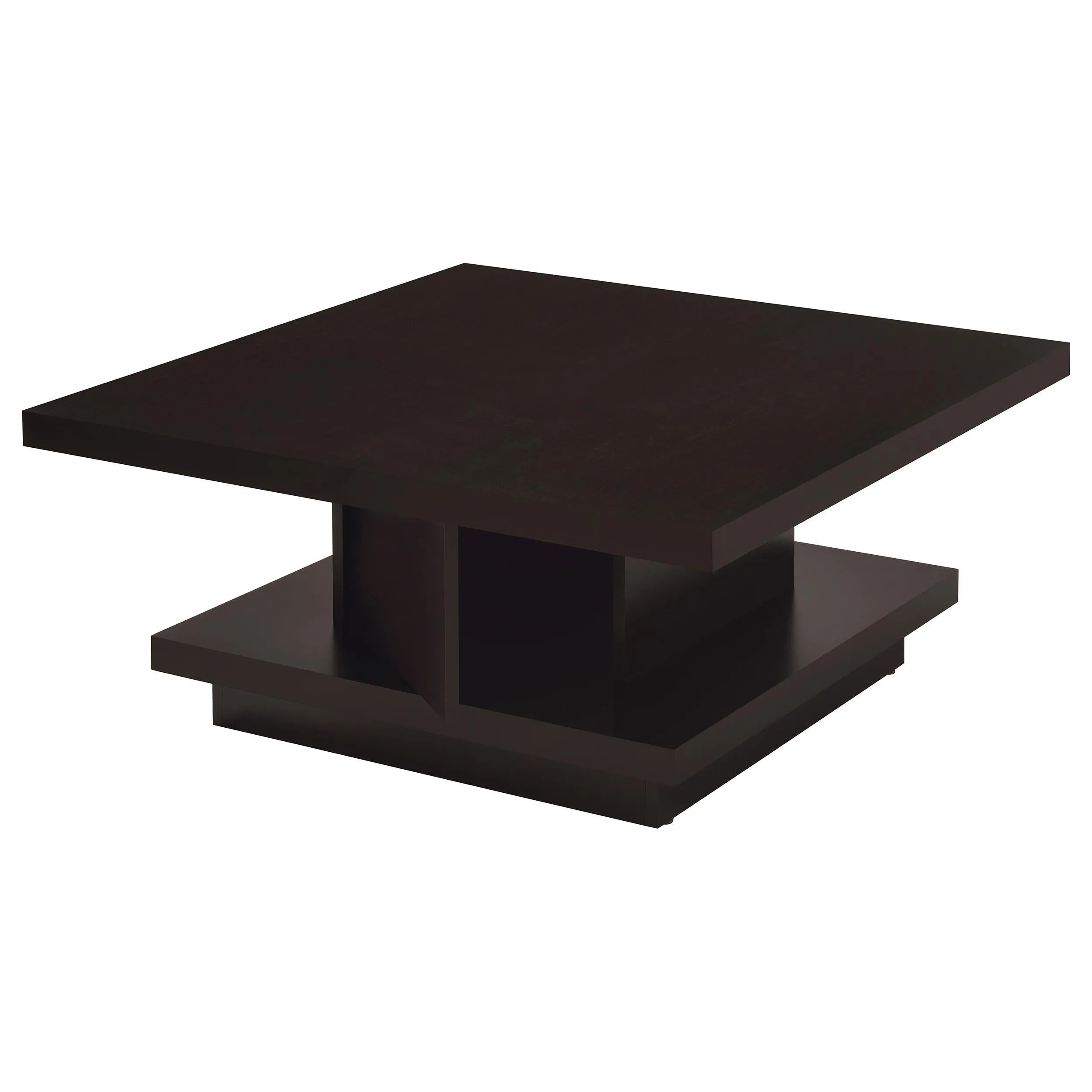 Reston Cappuccino 3-Piece Square Coffee and End Table Set - Image 6