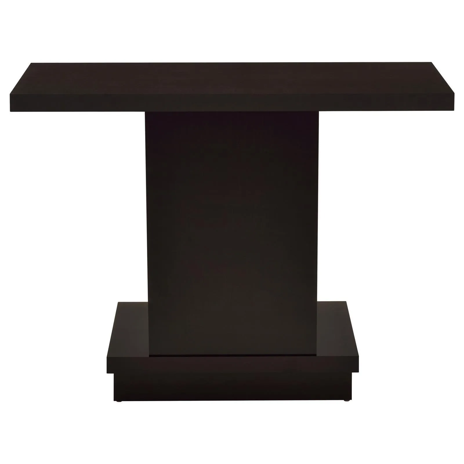 Reston Cappuccino Pedestal Sofa Table - Image 6