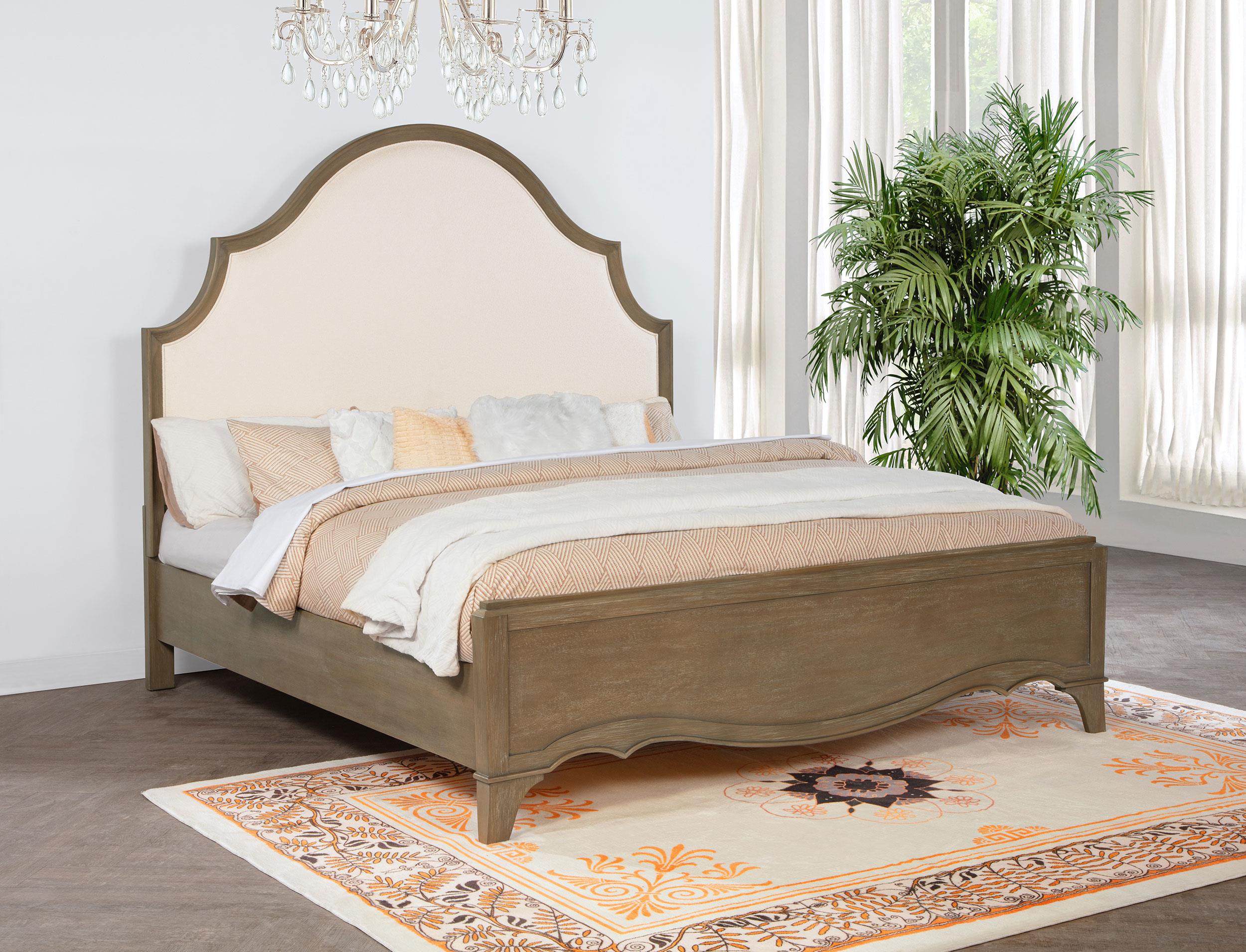 Revello Washed Mango Eastern King Panel Bed