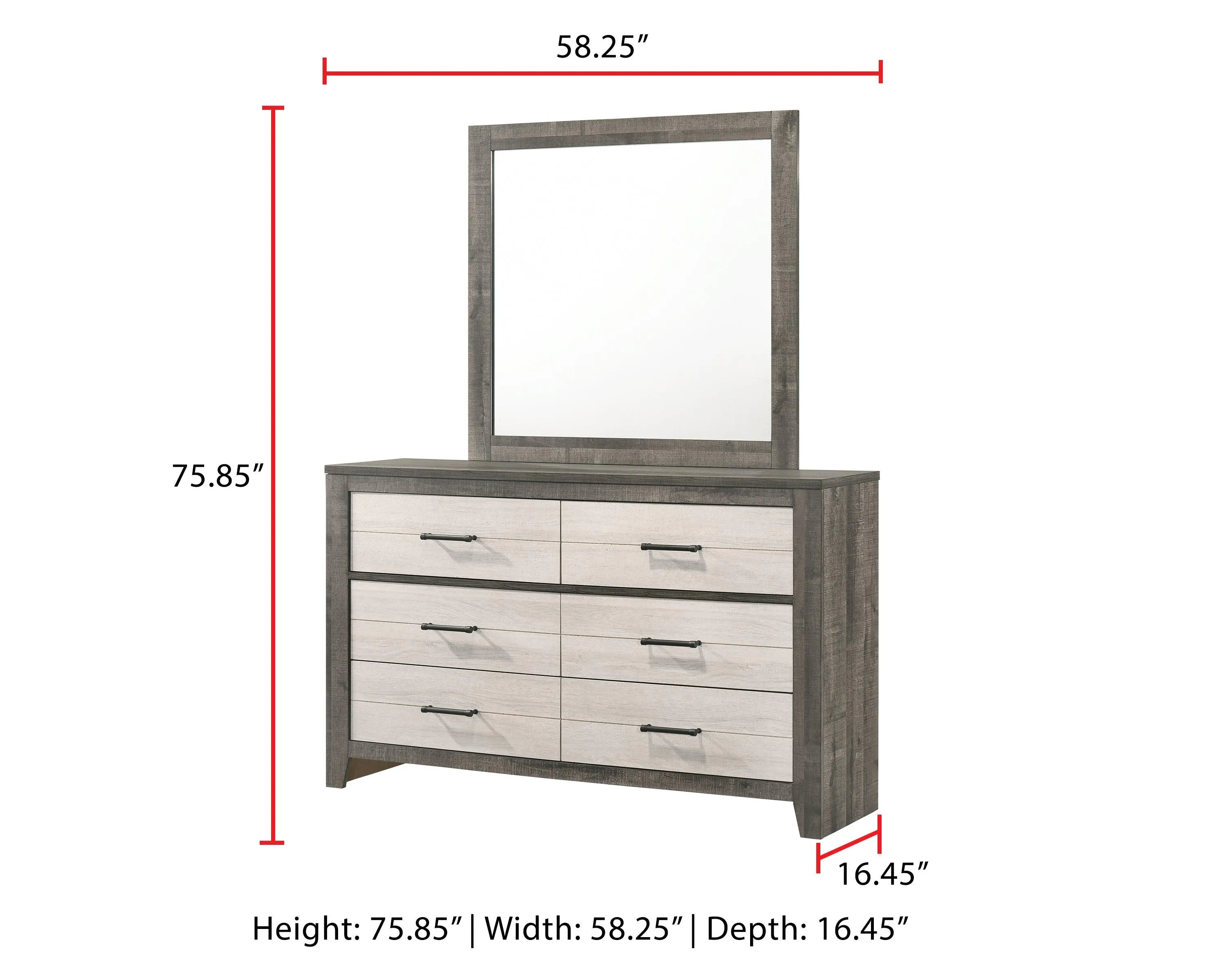 Rhett Brown and Cream Dresser - Image 4