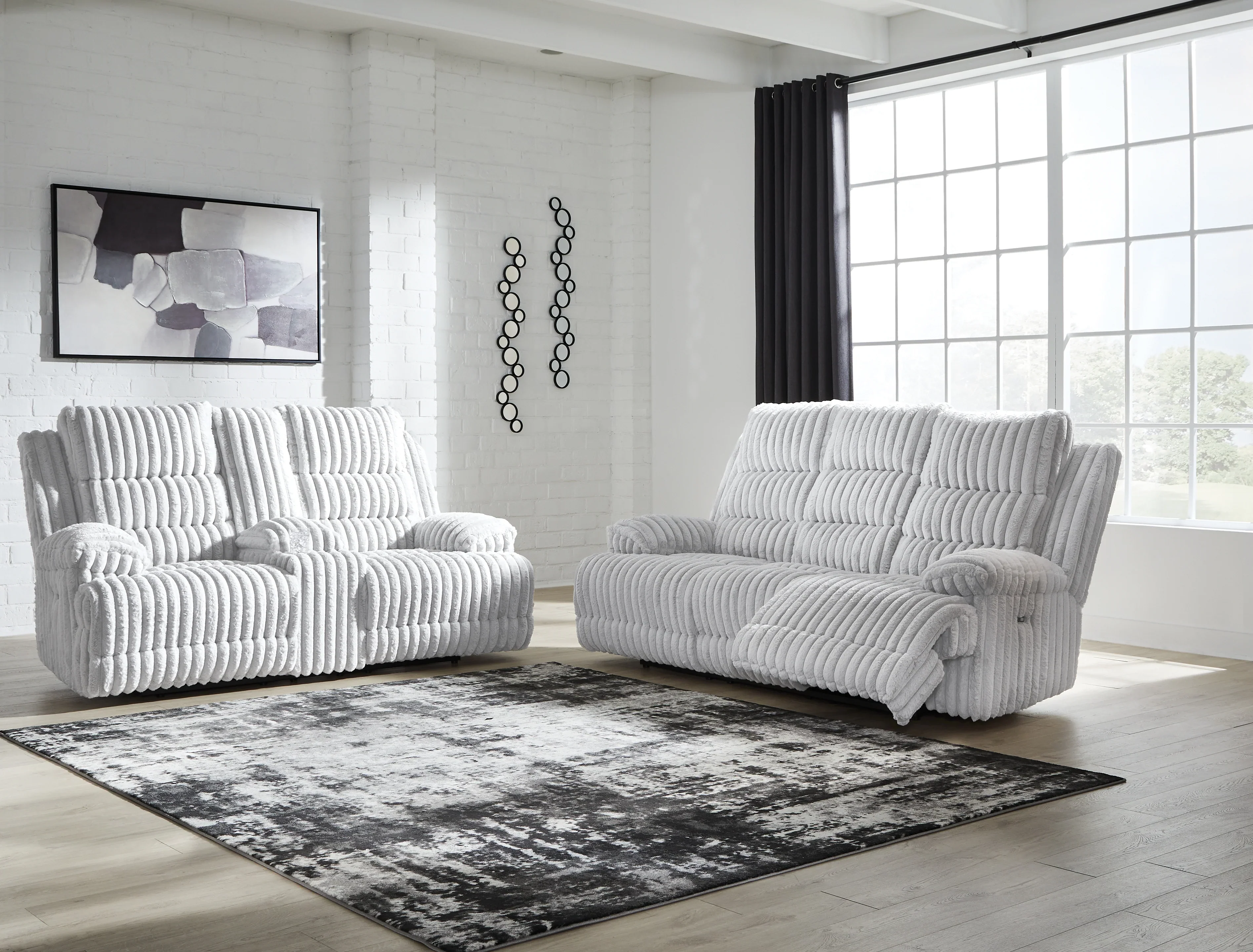 Rhines Falls Alloy Power Reclining Sofa and Loveseat