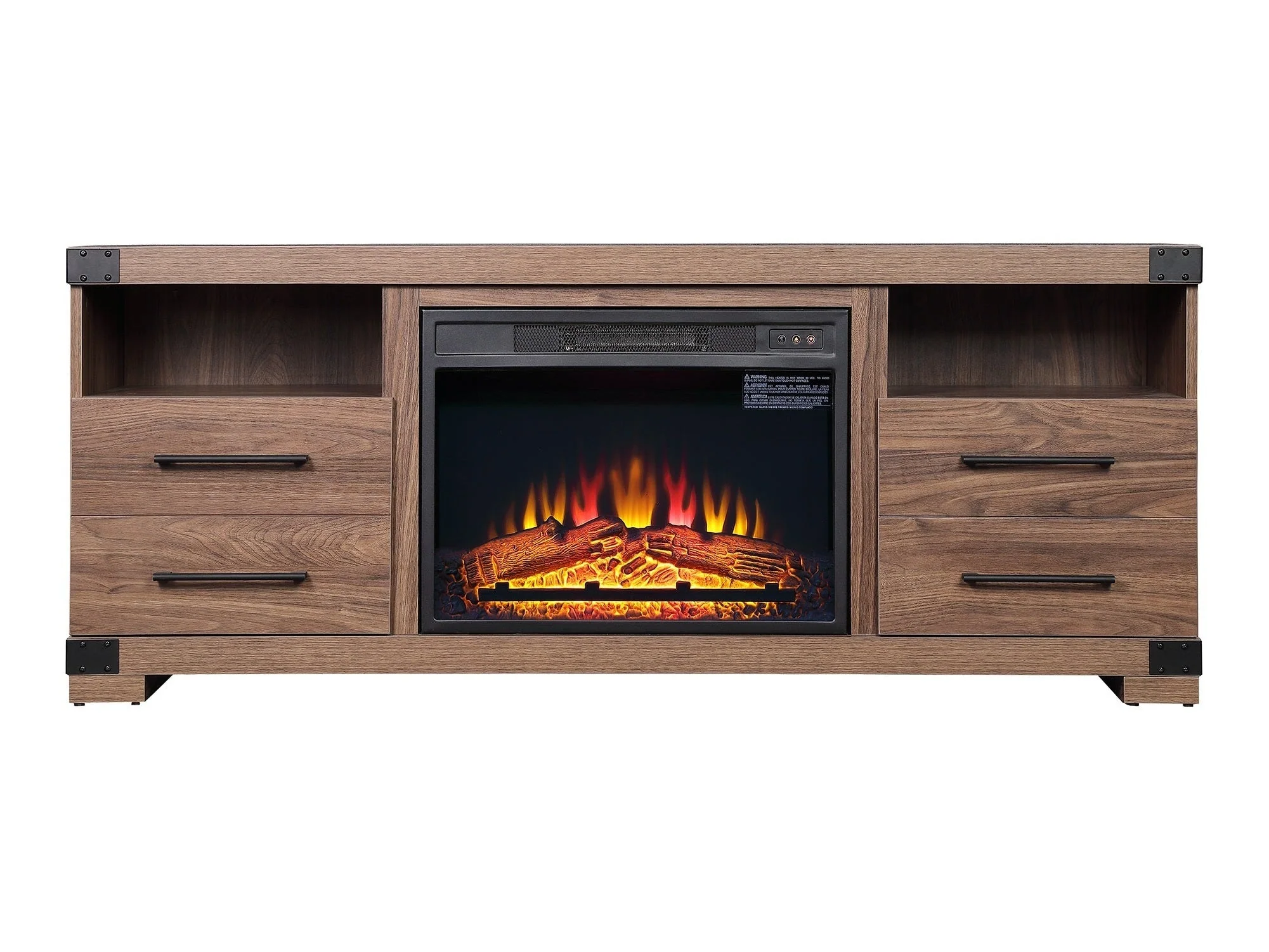 Richmond Fireplace in Brown