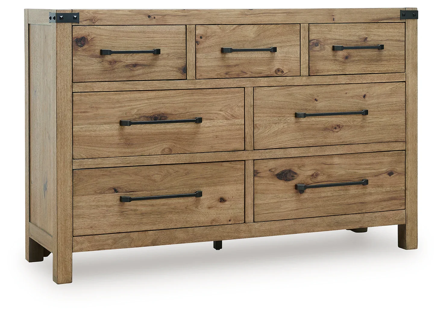 Ridgester Light Brown Dresser - Image 3