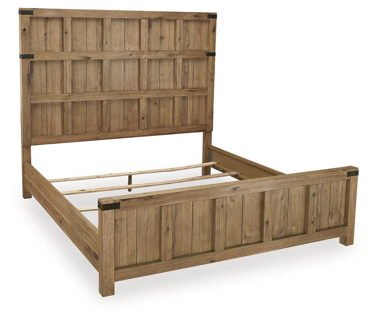 Ridgester Light Brown King Panel Bed - Image 5
