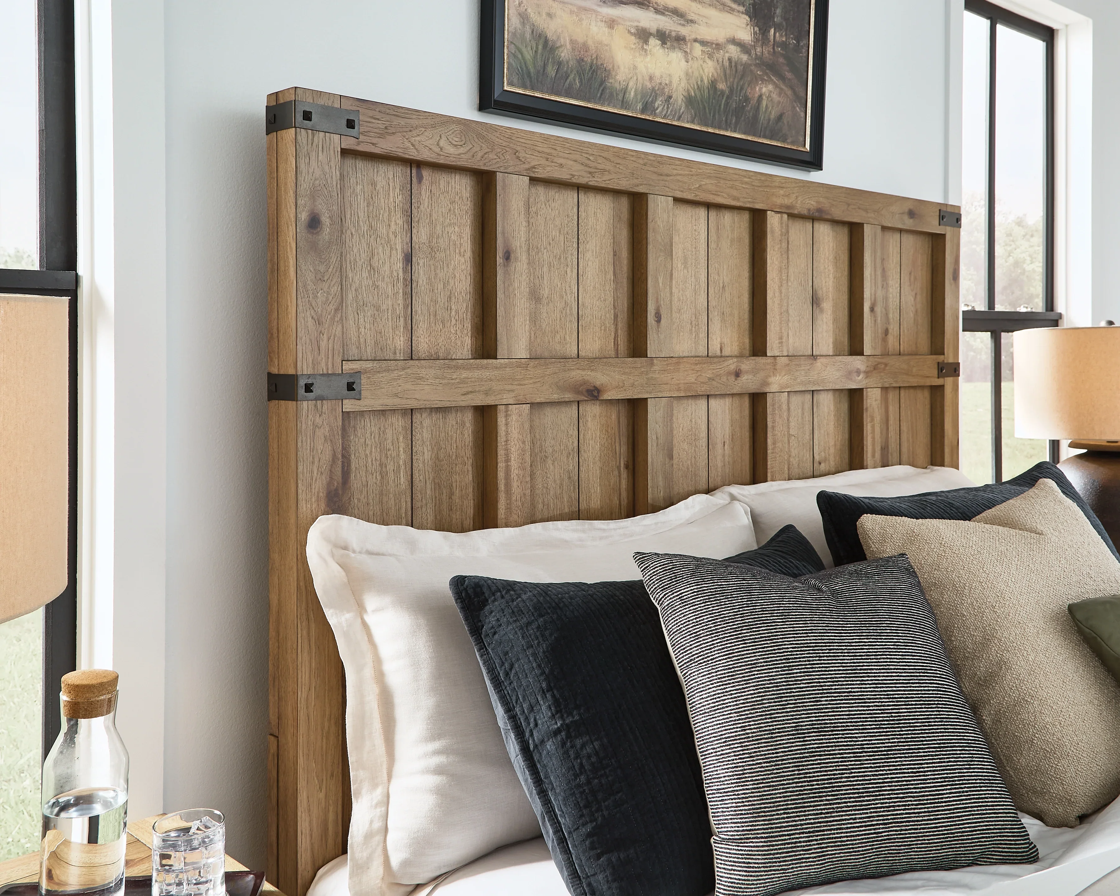 Ridgester Light Brown King Panel Bed - Image 6