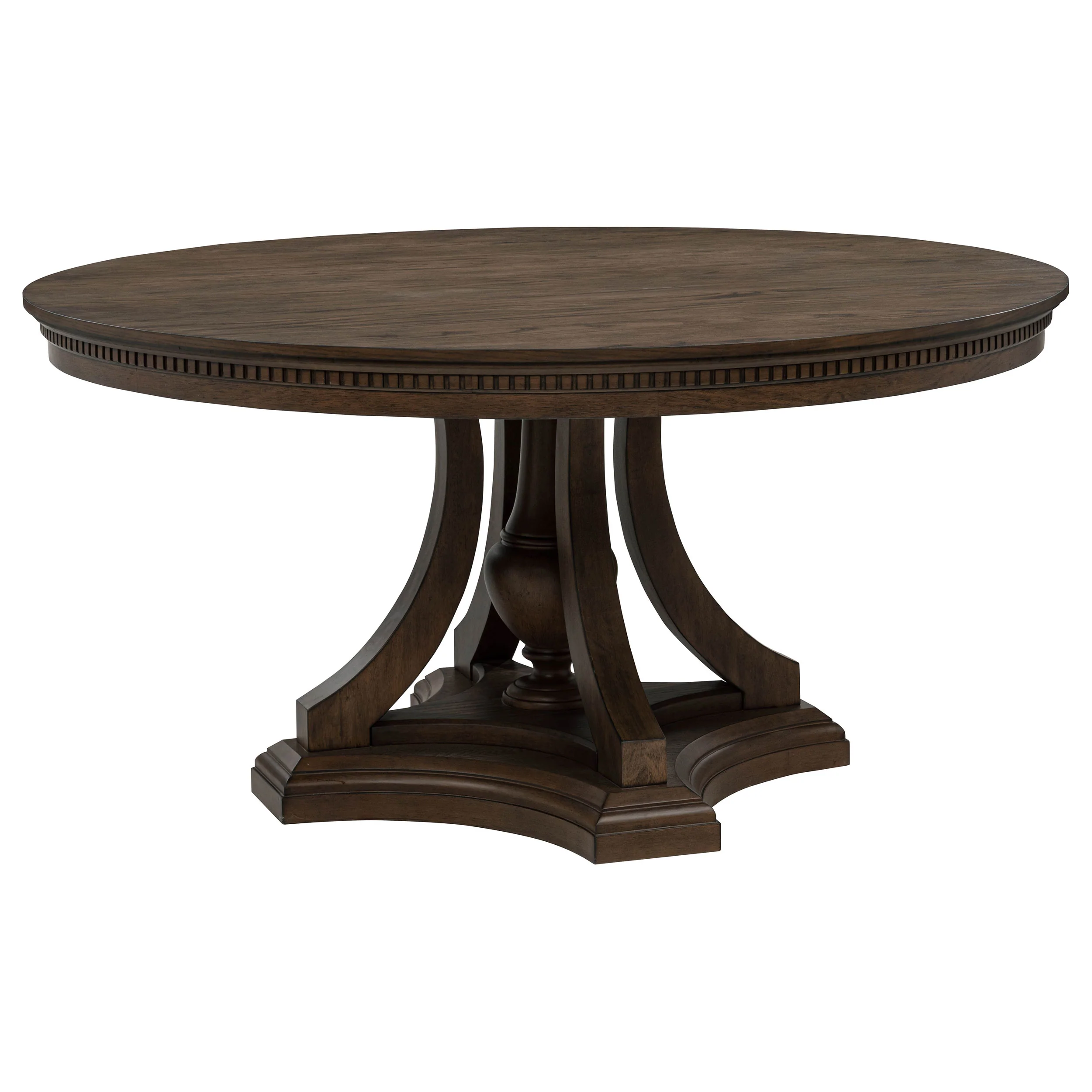 Ridgewell Dark Oak 5-piece Round Pedestal Dining Set - Image 3