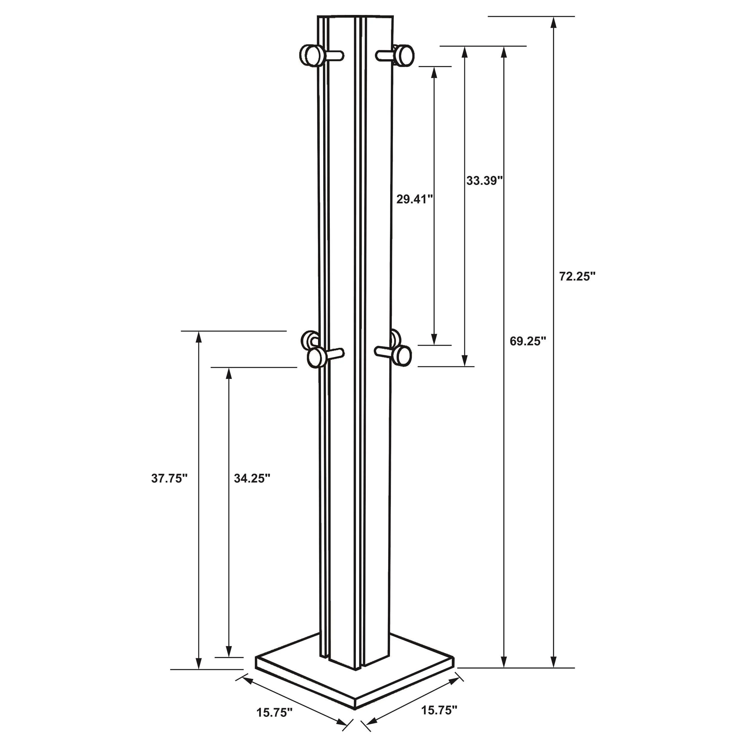 Rikkie Walnut Coat Rack - Image 6