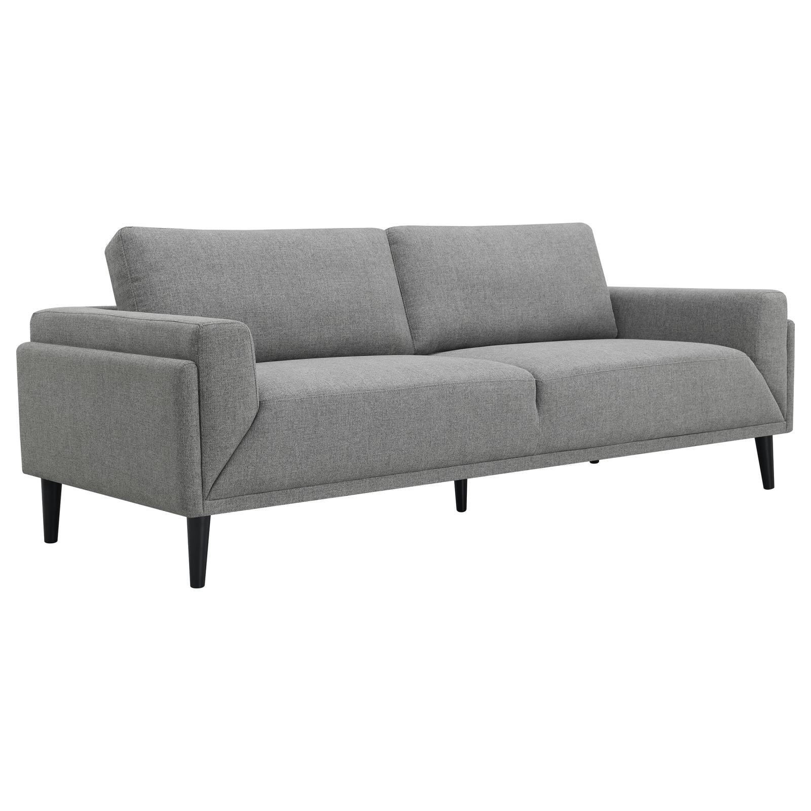 Rilynn 3-piece Upholstered Track Arm Sofa Set Grey - Image 2